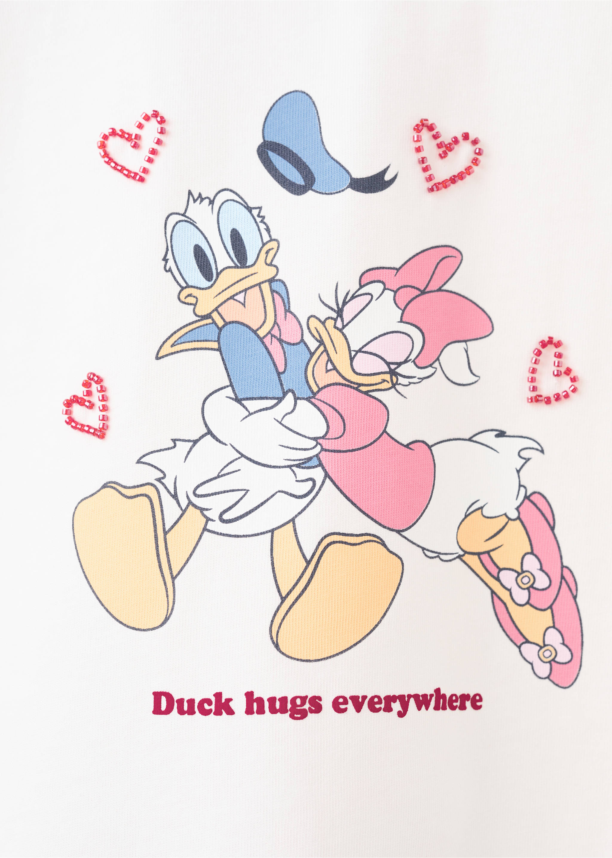 Camiseta estampada Daisy Donald - Detalle del artículo 8, Blanco roto. Ref: 27005162-00.