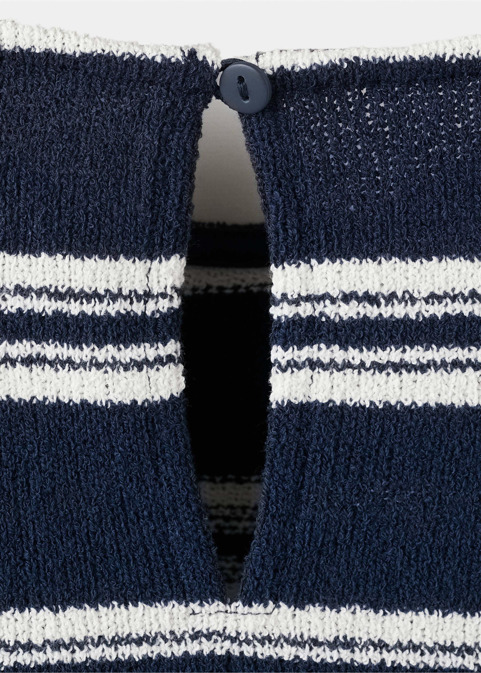 Striped jersey T-shirt - Details of the article 0, Navy. Ref: 27005163-00.
