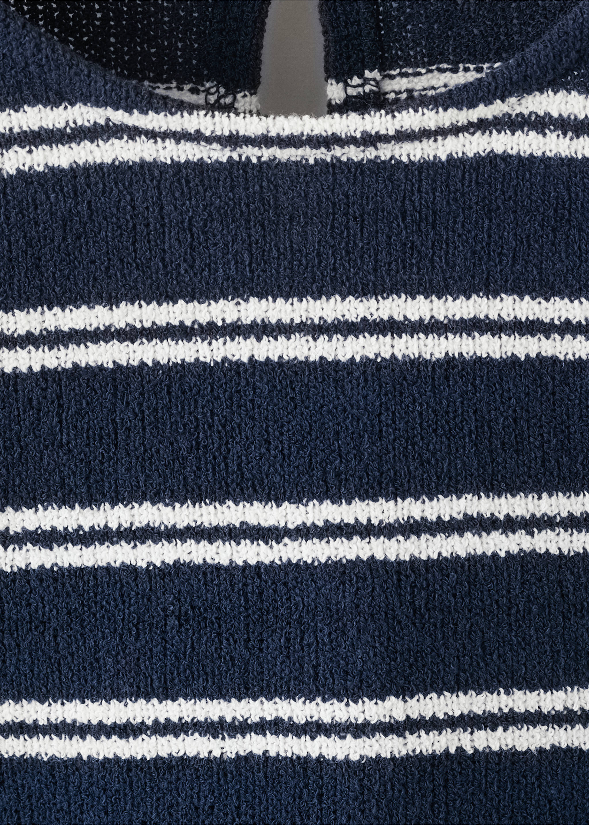 Striped jersey T-shirt - Details of the article 8, Navy. Ref: 27005164-00.