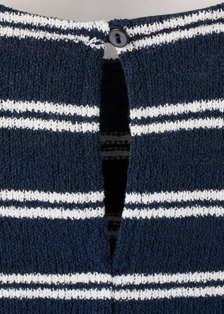 Striped jersey T-shirt — Navy
