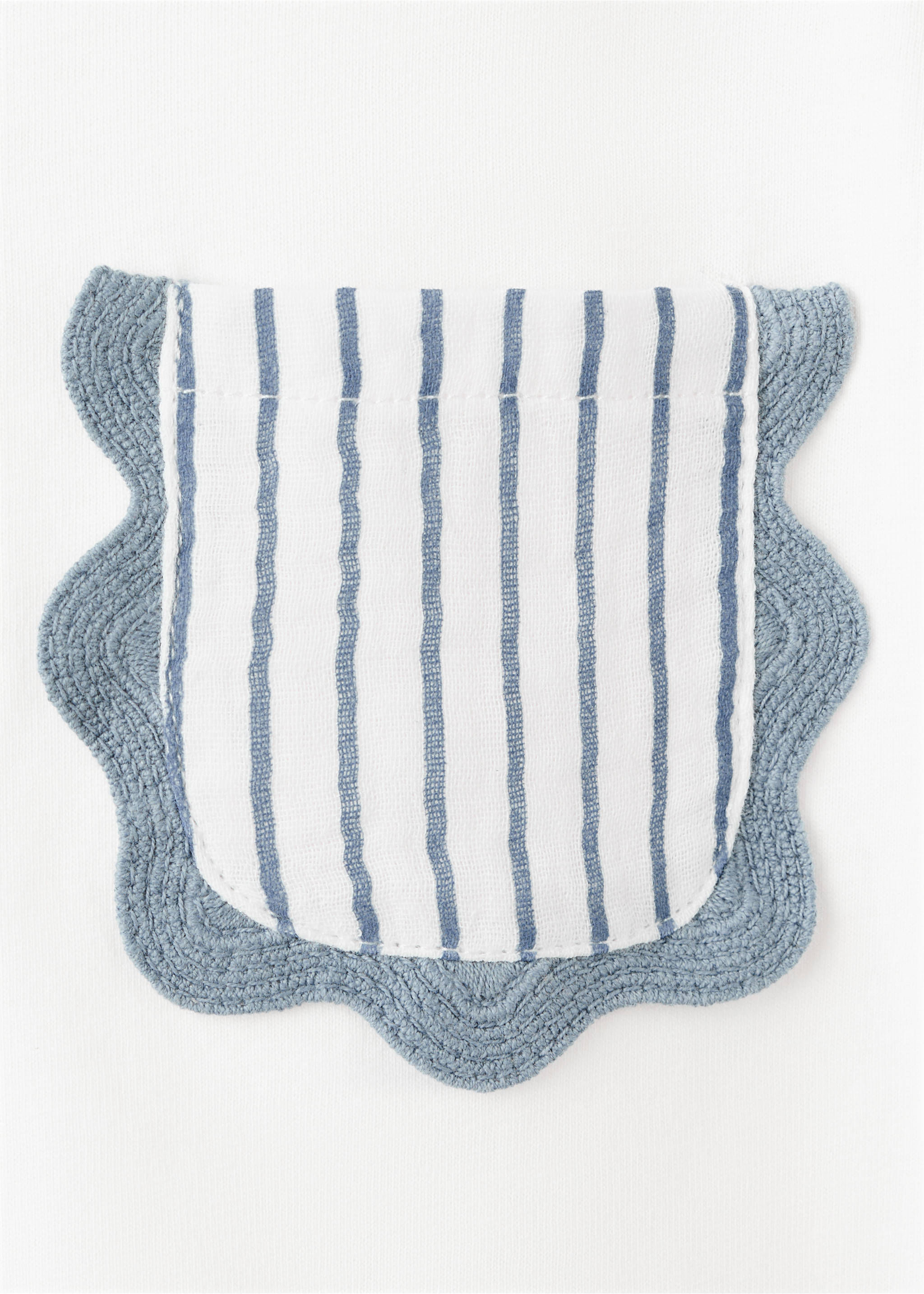 Ruffle cotton T-shirt - Details of the article 8, Off White. Ref: 27005167-00.