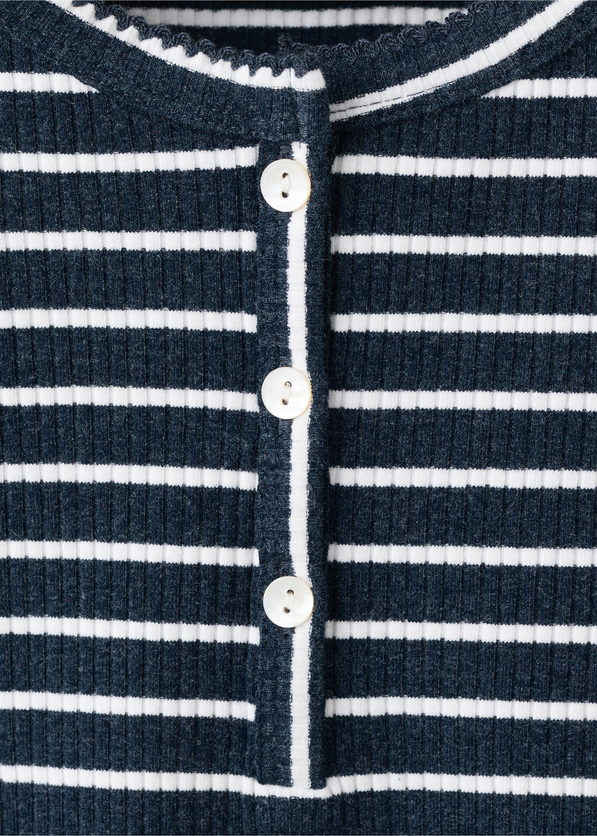 Striped jersey T-shirt - Details of the article 8, Navy. Ref: 27005168-00.