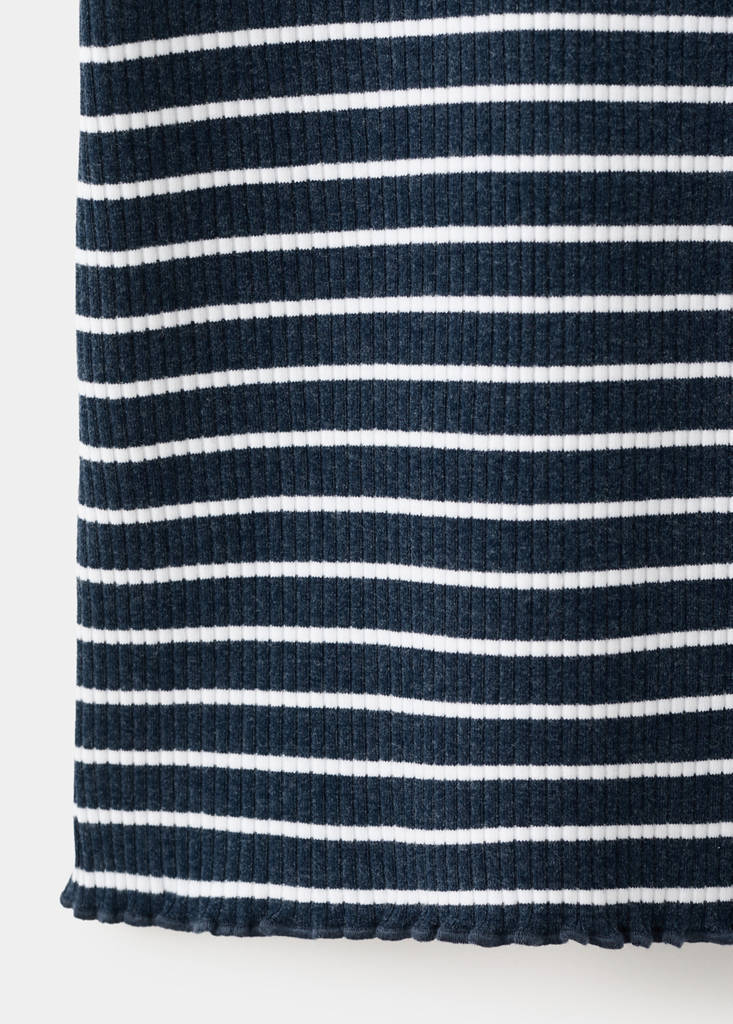 Striped jersey T-shirt — Navy