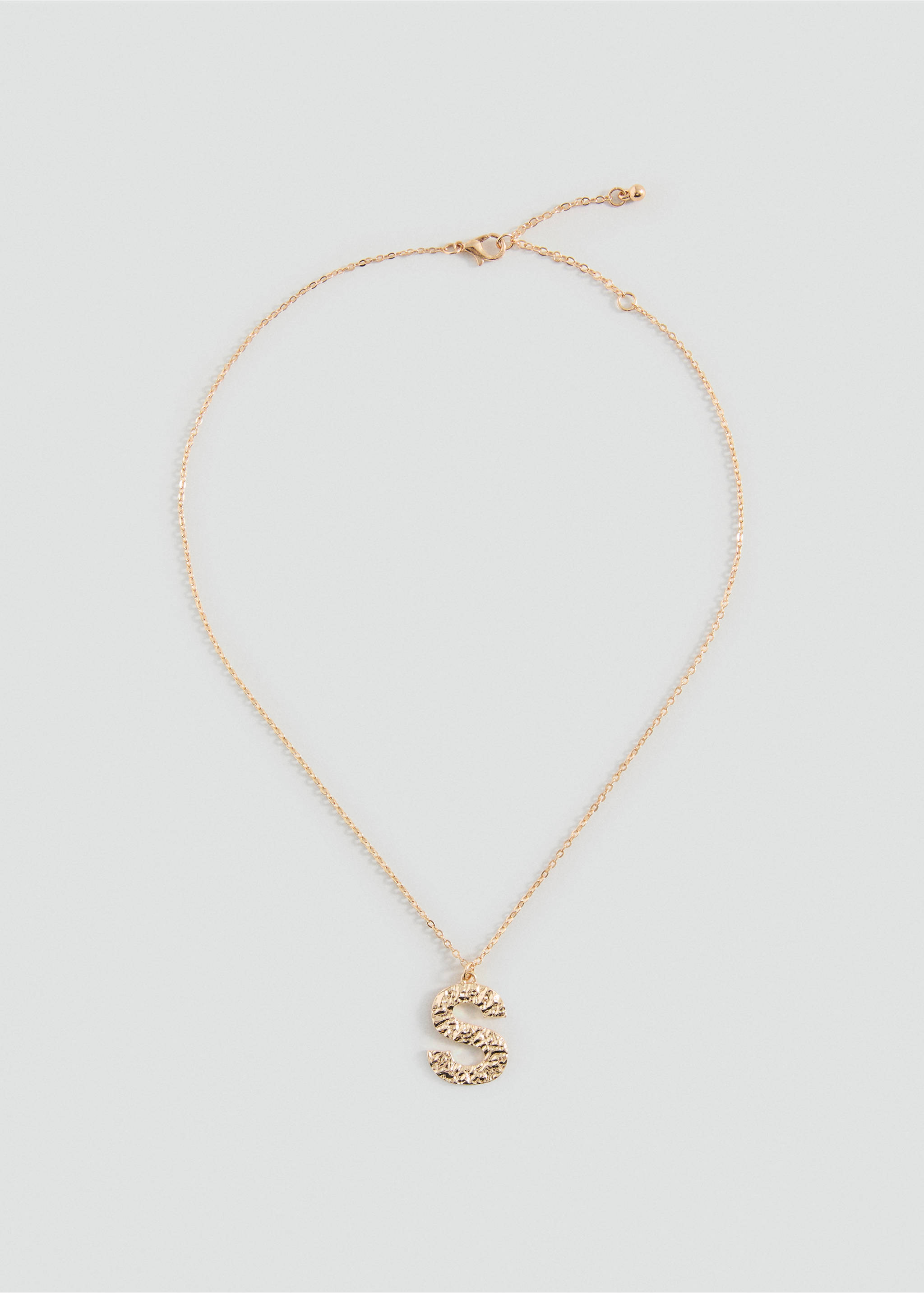 Letter Pendant Necklace - Article without model, Gold. Ref: 27005169-00.