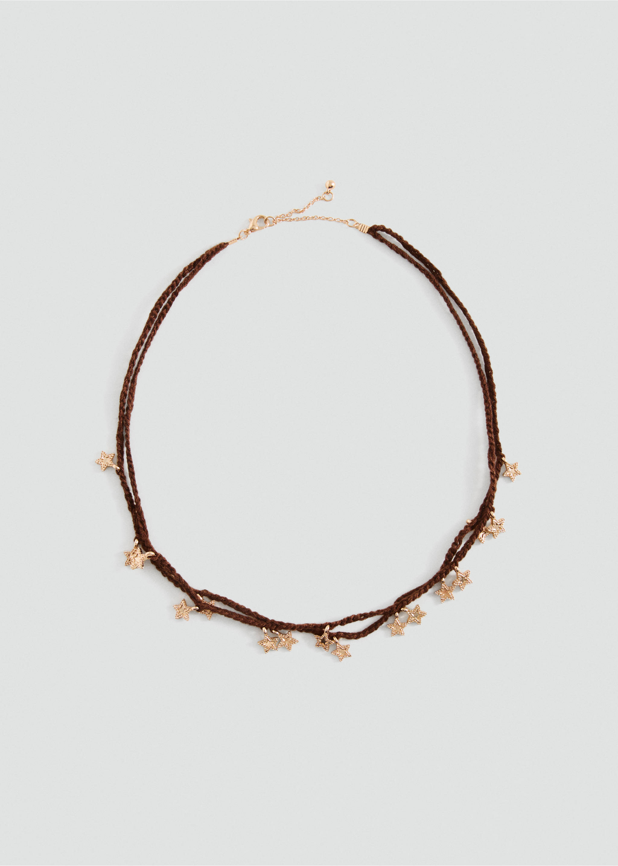 Ожерелье из нитей с бисером - Изделие без модели, Коричневый. Ref: 27005174-00.