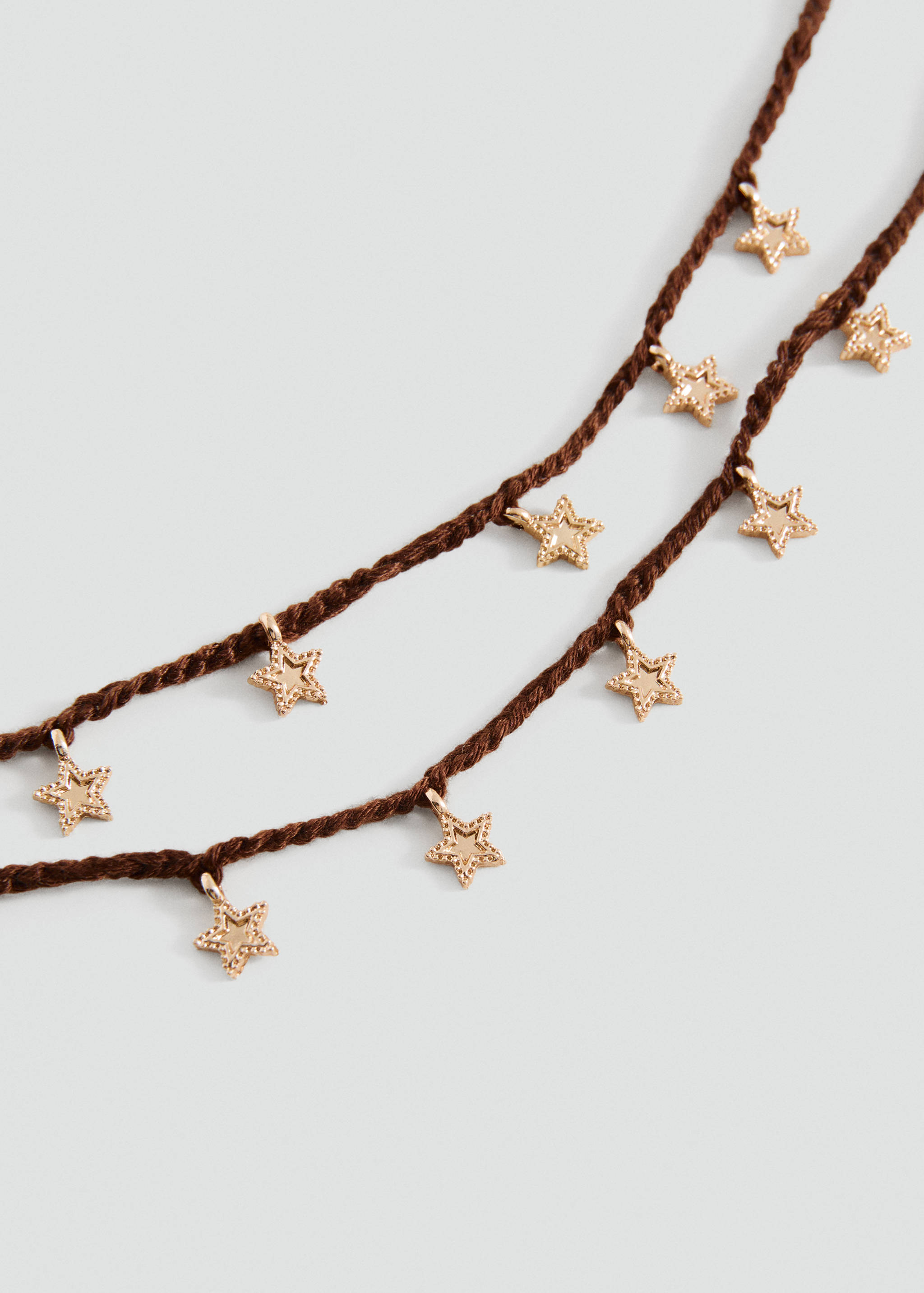 Bead multiple necklace - Medium plane