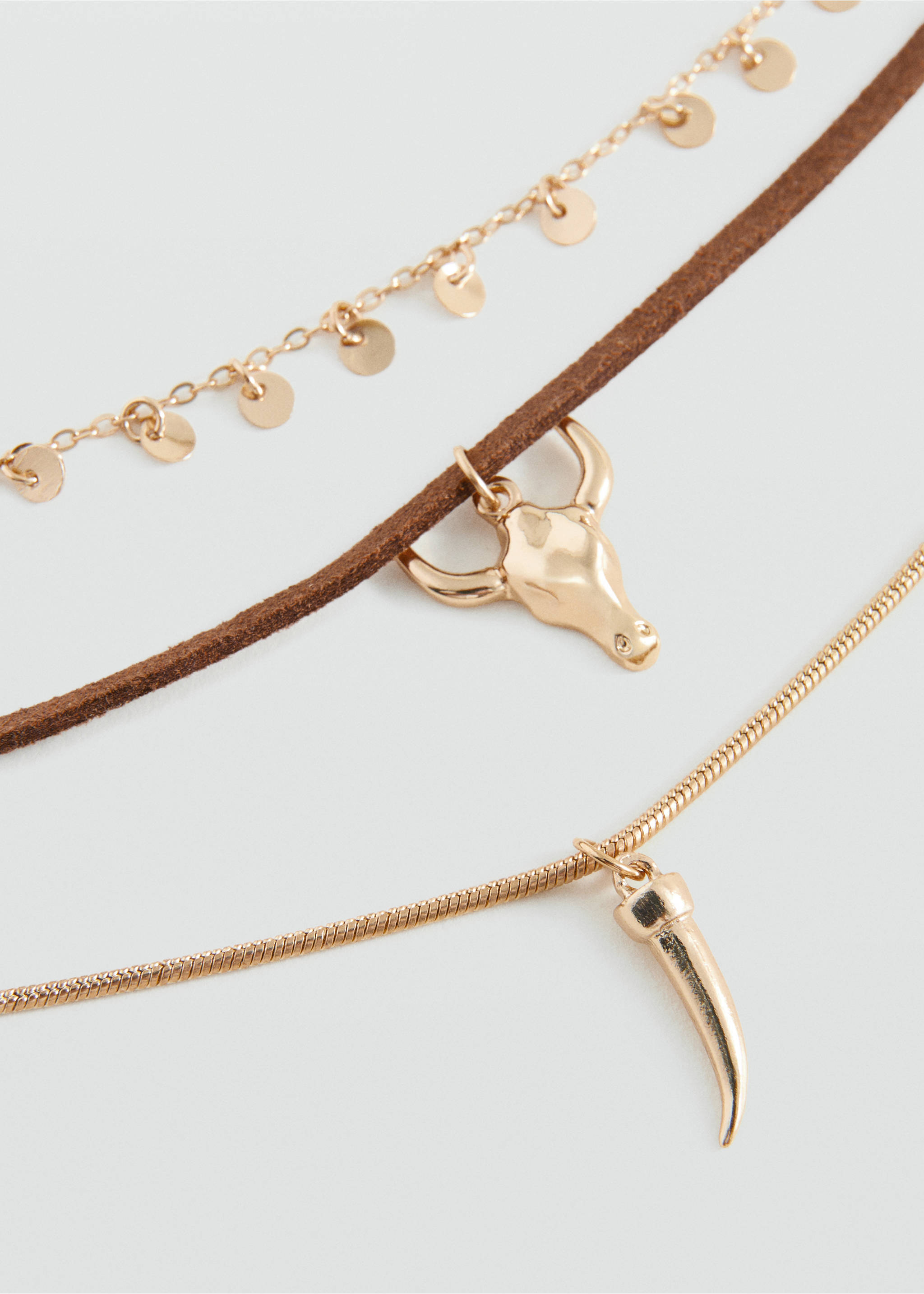 Комплект 3 ожерелья - Средний план, Золото. Ref: 27005175-00.