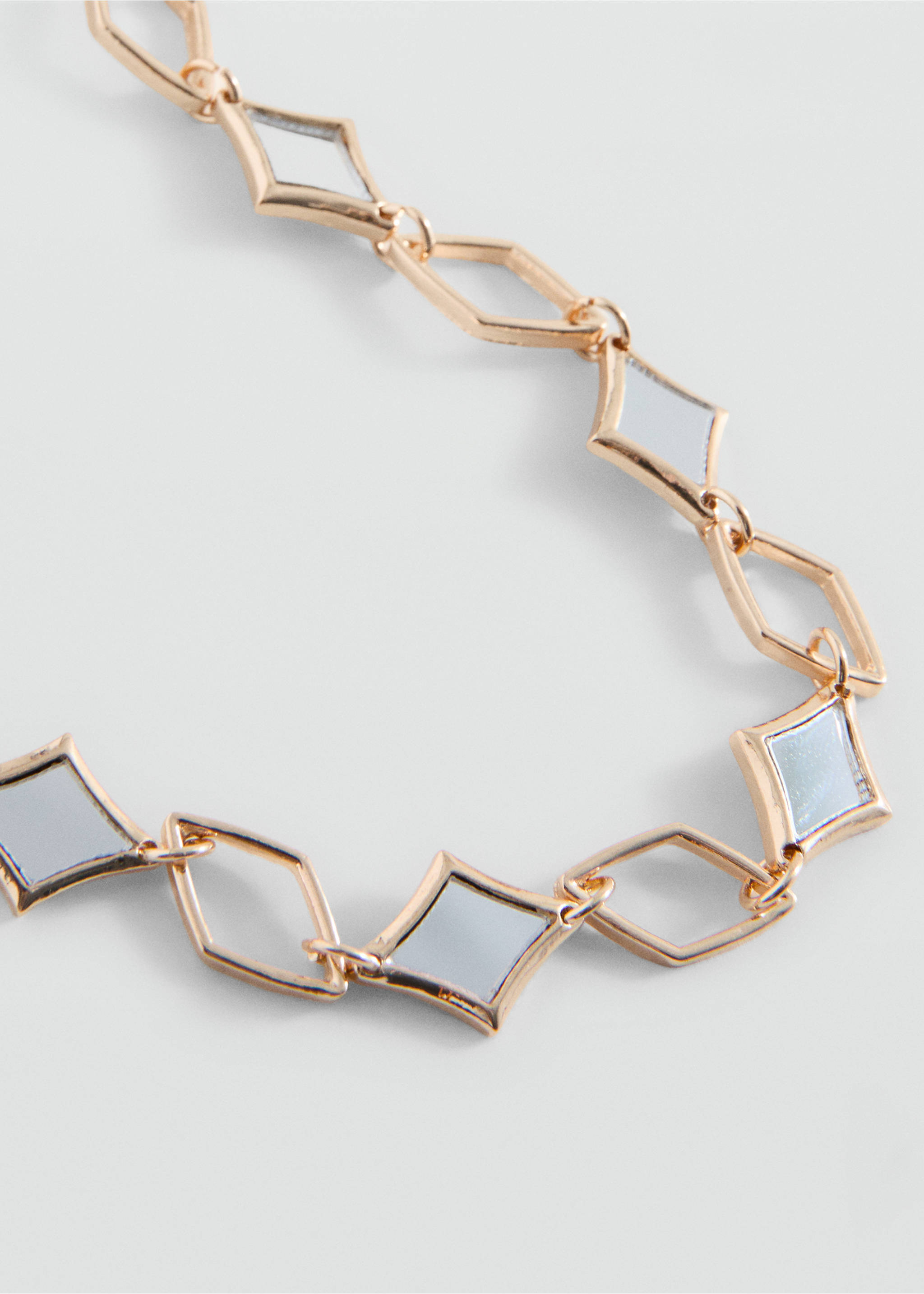 Ожерелье с эффектом кристаллов - Средний план, Золото. Ref: 27005176-00.