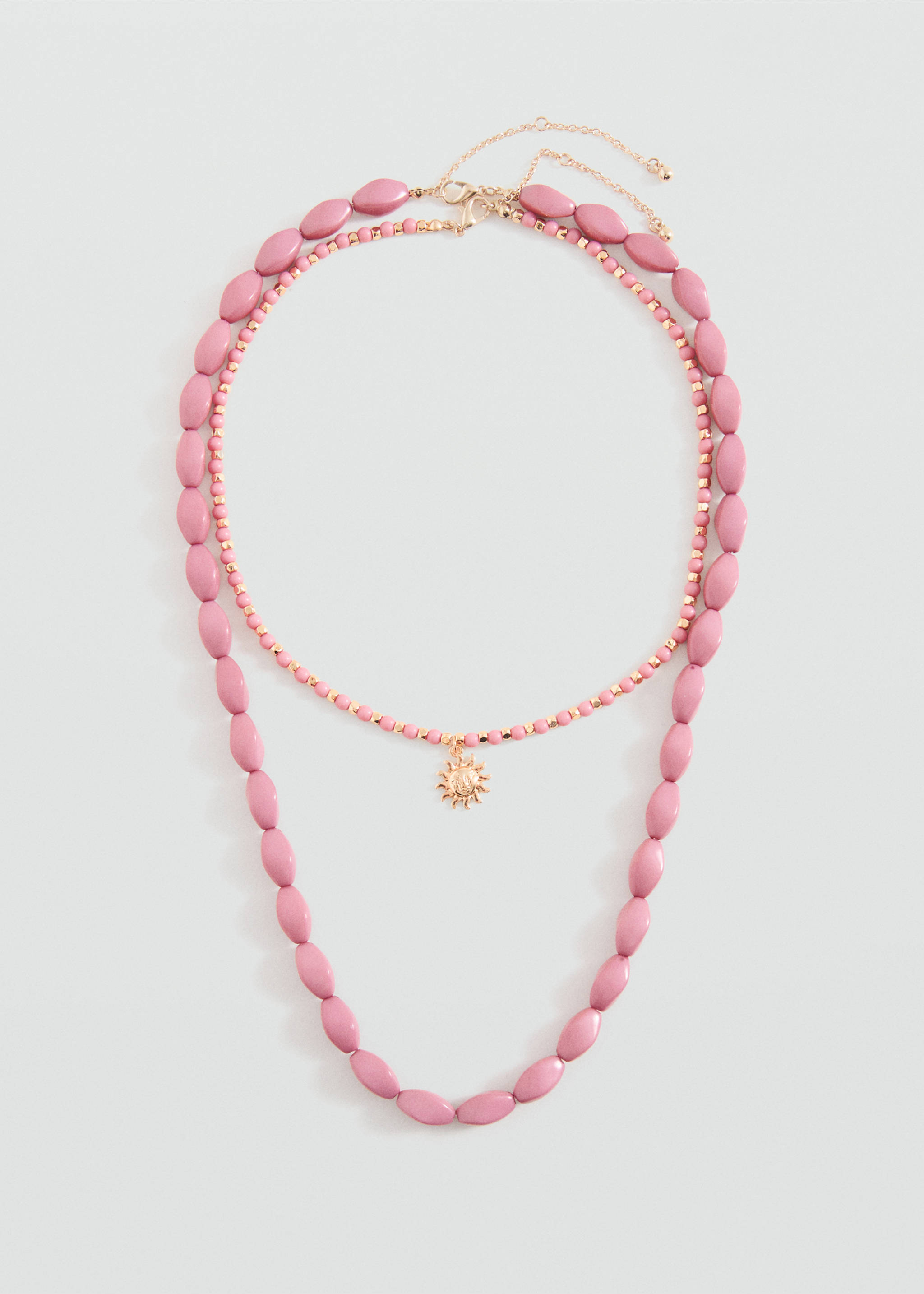 2 pack of necklaces - Article without model, Pastel Pink. Ref: 27005180-00.