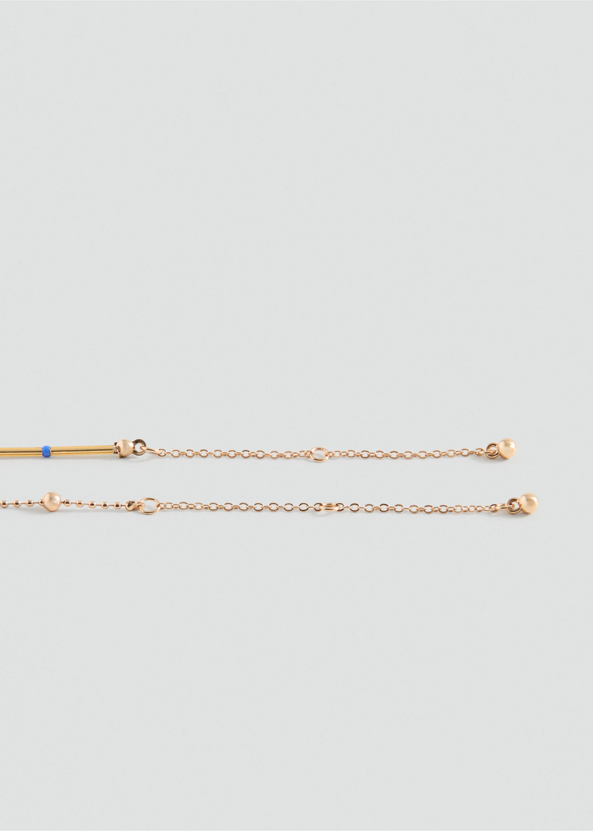 Pack 2 collares - Plano medio, Azul. Ref: 27005187-00.