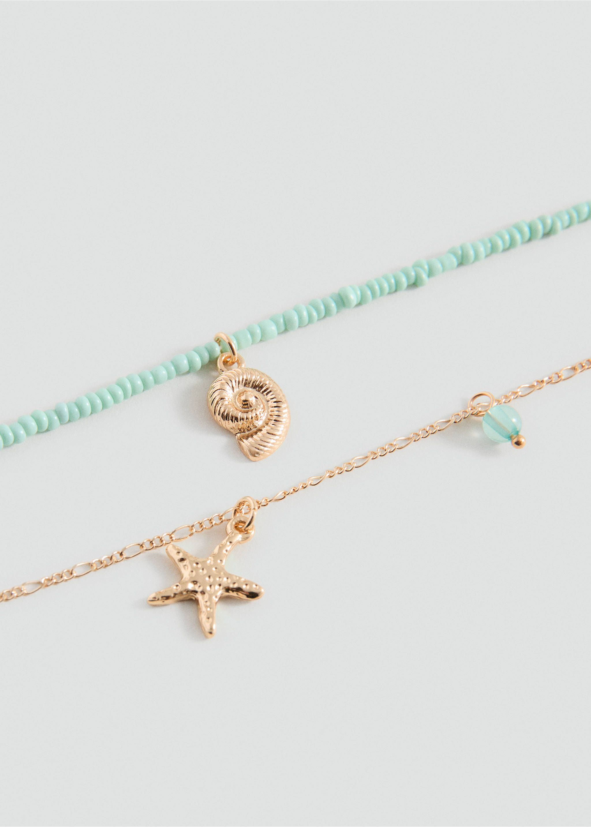 Pack de 2 colares - Plano médio, Azul. Ref: 27005188-00.