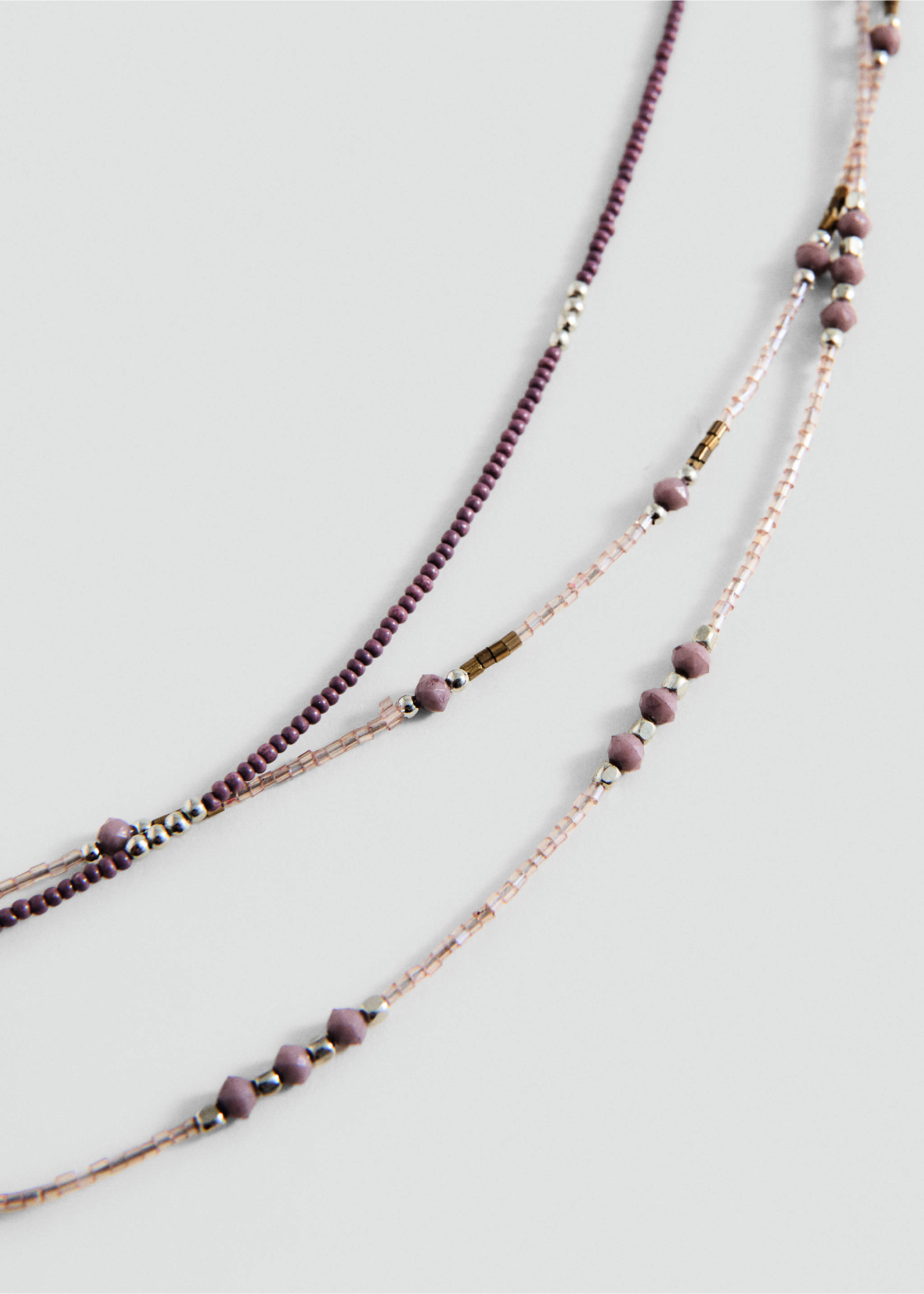 Multi-chain collar - Medium plane, Purple. Ref: 27005191-00.