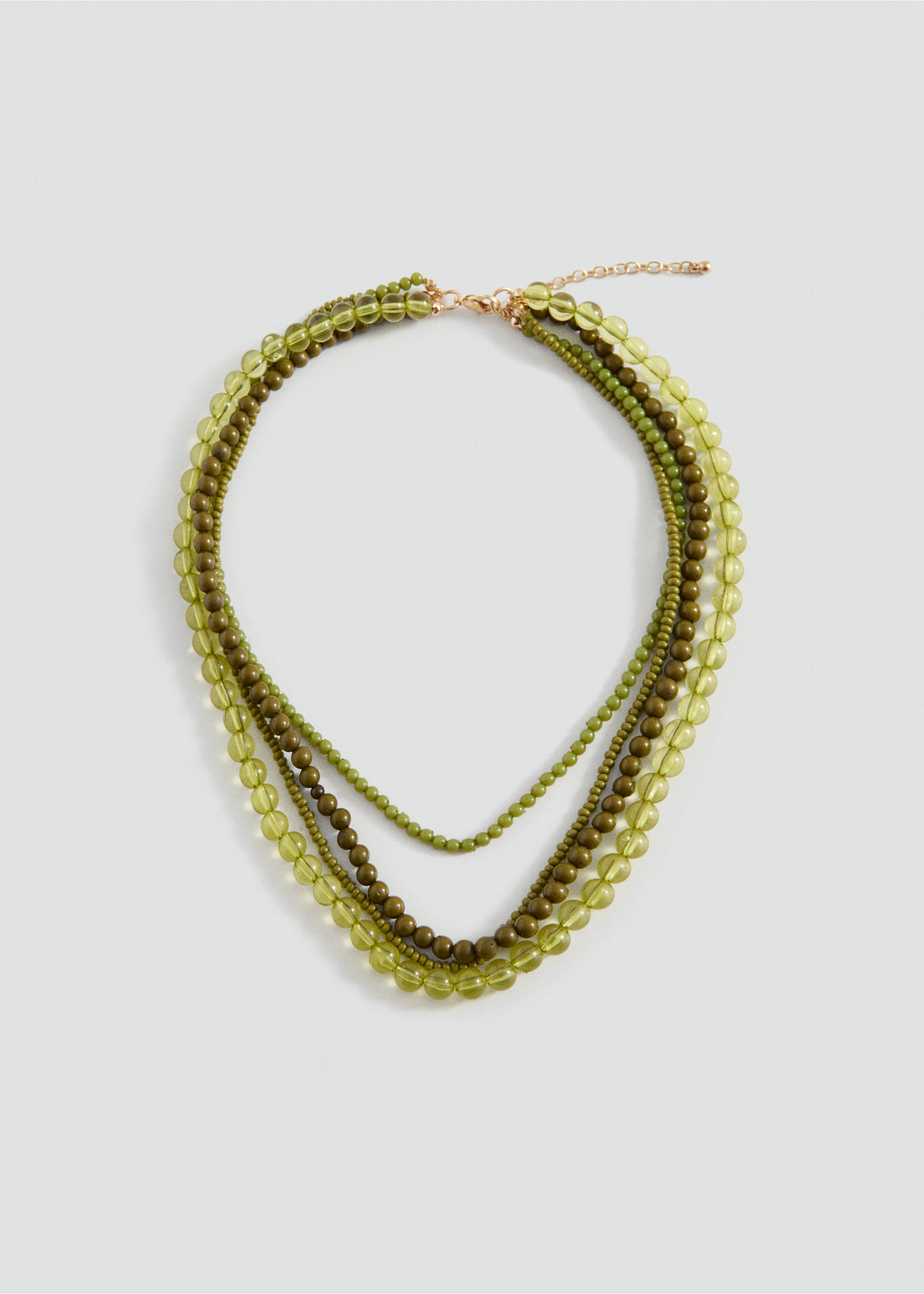 Multi-chain collar - Article without model, Green. Ref: 27005193-00.
