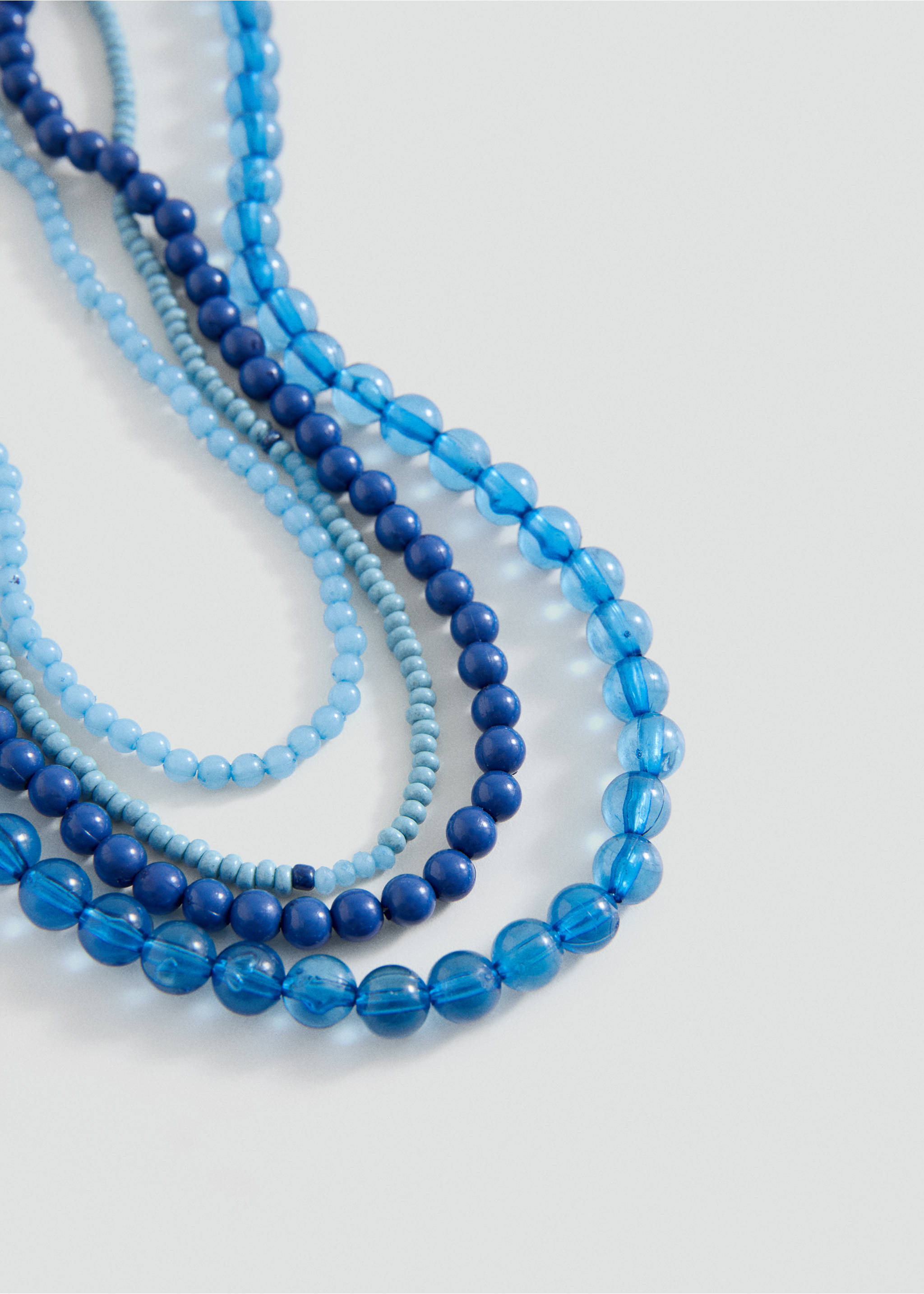Mehrreihige Kette - Mittlere Ansicht, Blau. Ref: 27005194-00.