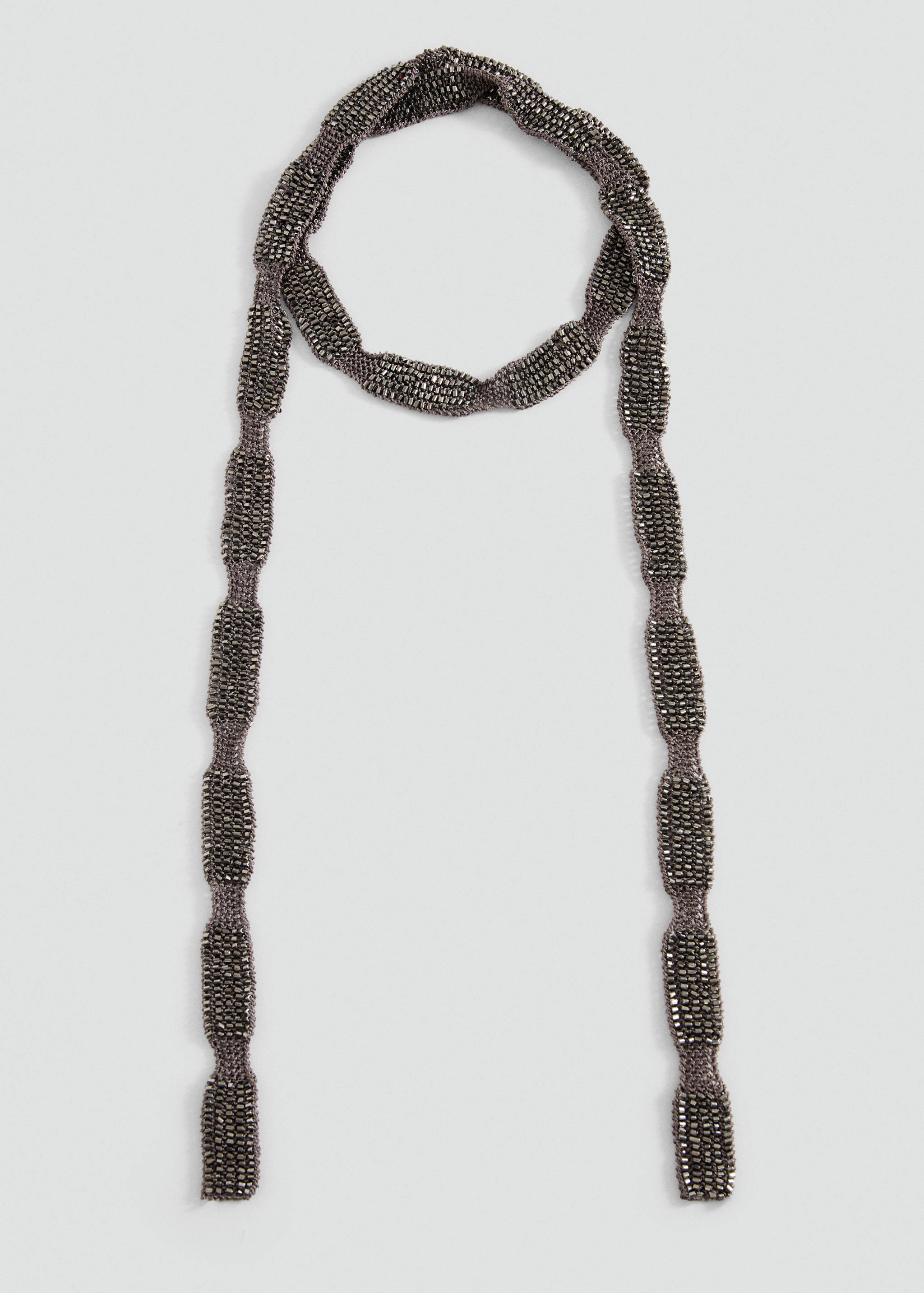 Collier en maille perlée - Article sans modèle