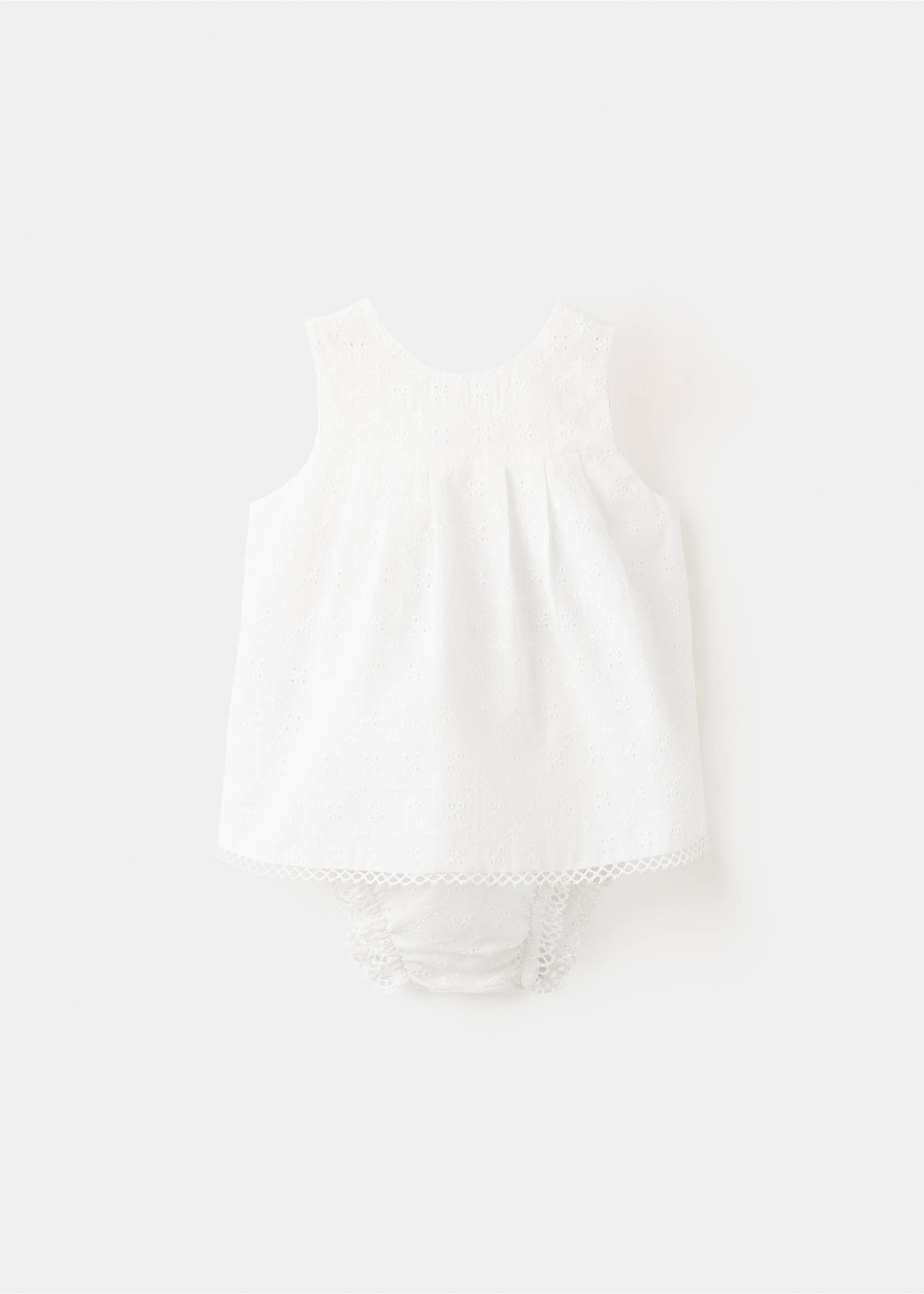 Vestido y ranita algodón - Artículo sin modelo, Blanco roto. Ref: 27005818-00.