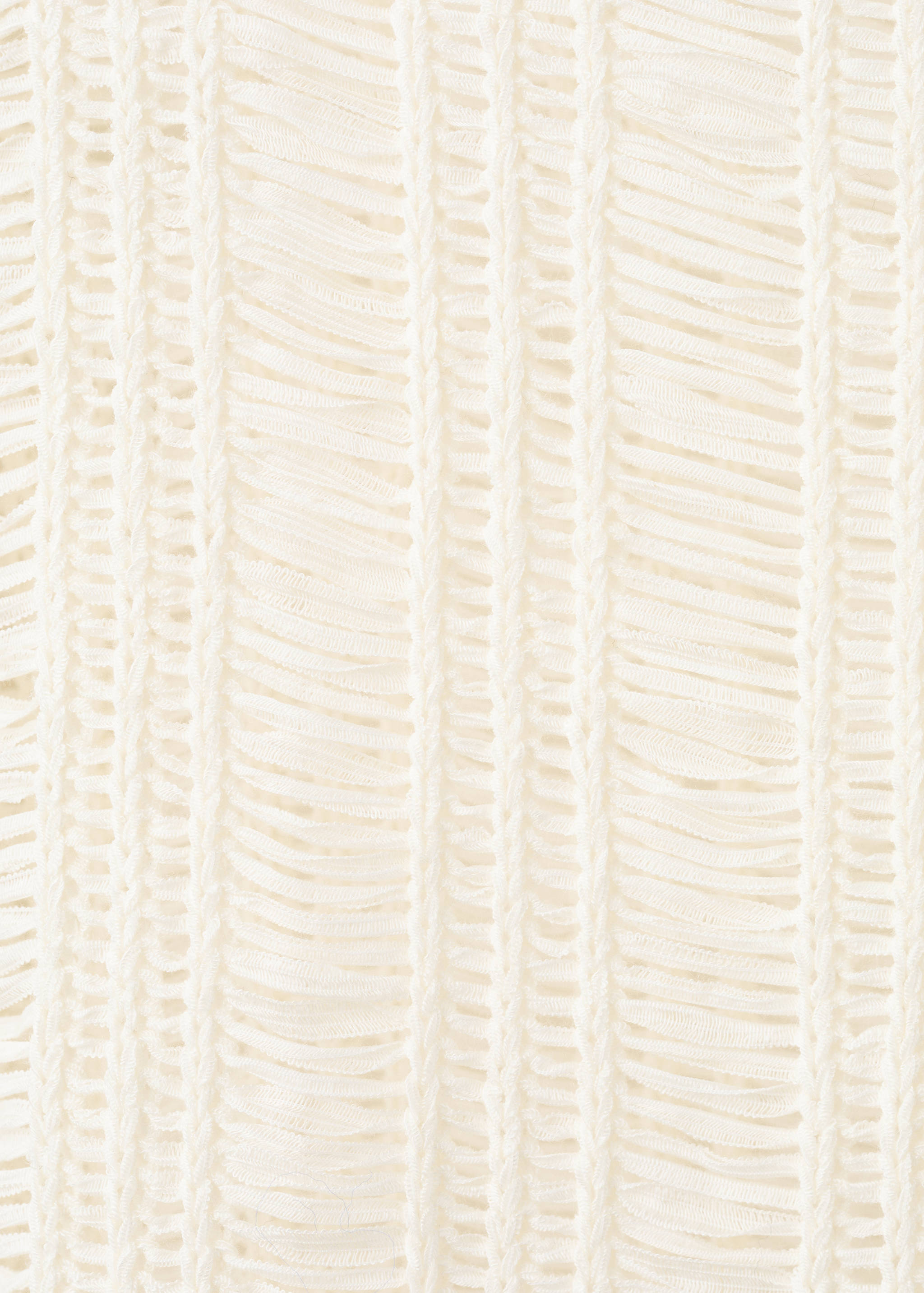 Frayed open-knit jumper - Details of the article 0