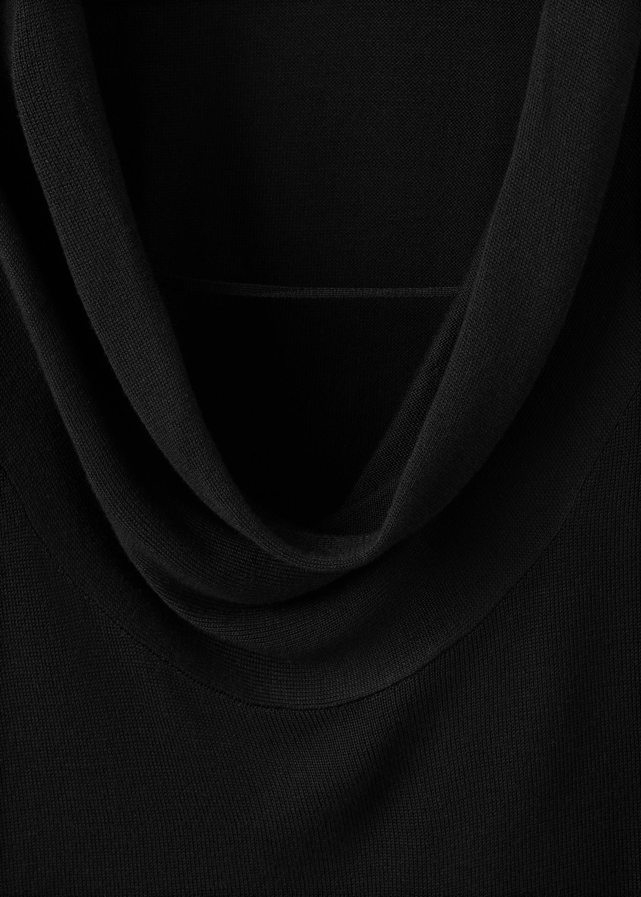 Strickpullover mit drapiertem Rücken - Detail des Artikels 0