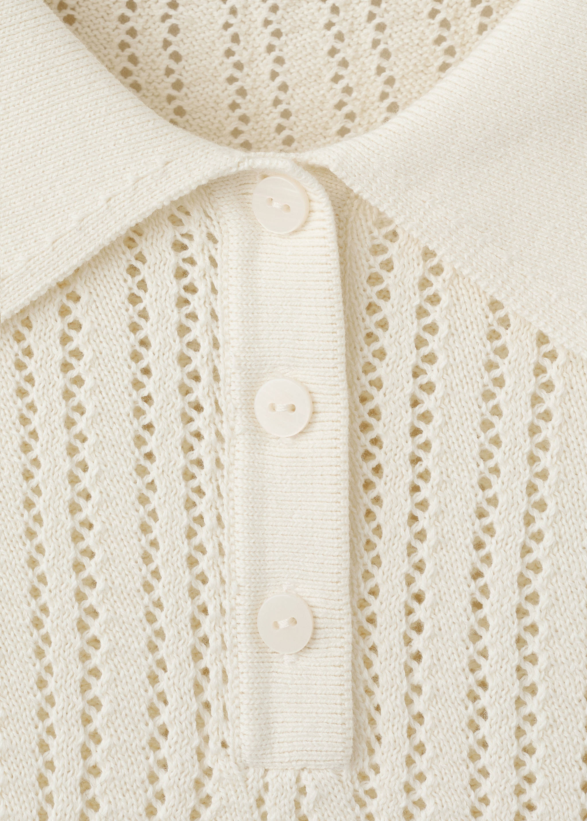 Openwork knitted polo-neck sweater - Details of the article 8