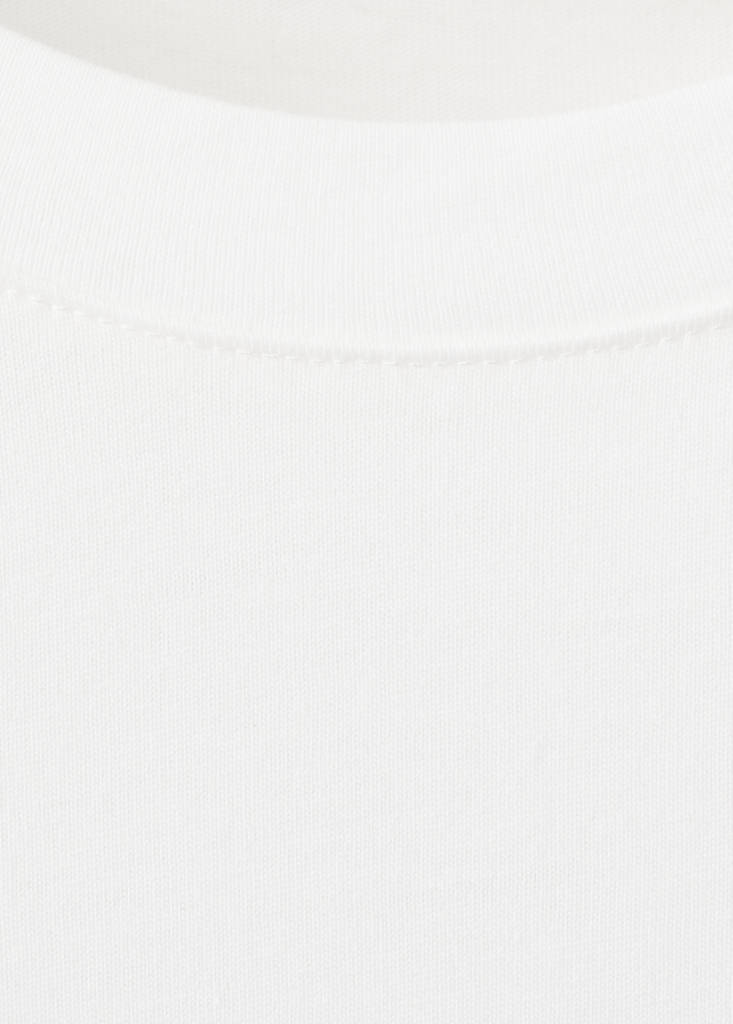 Floral-embroidered cotton t-shirt — Off White