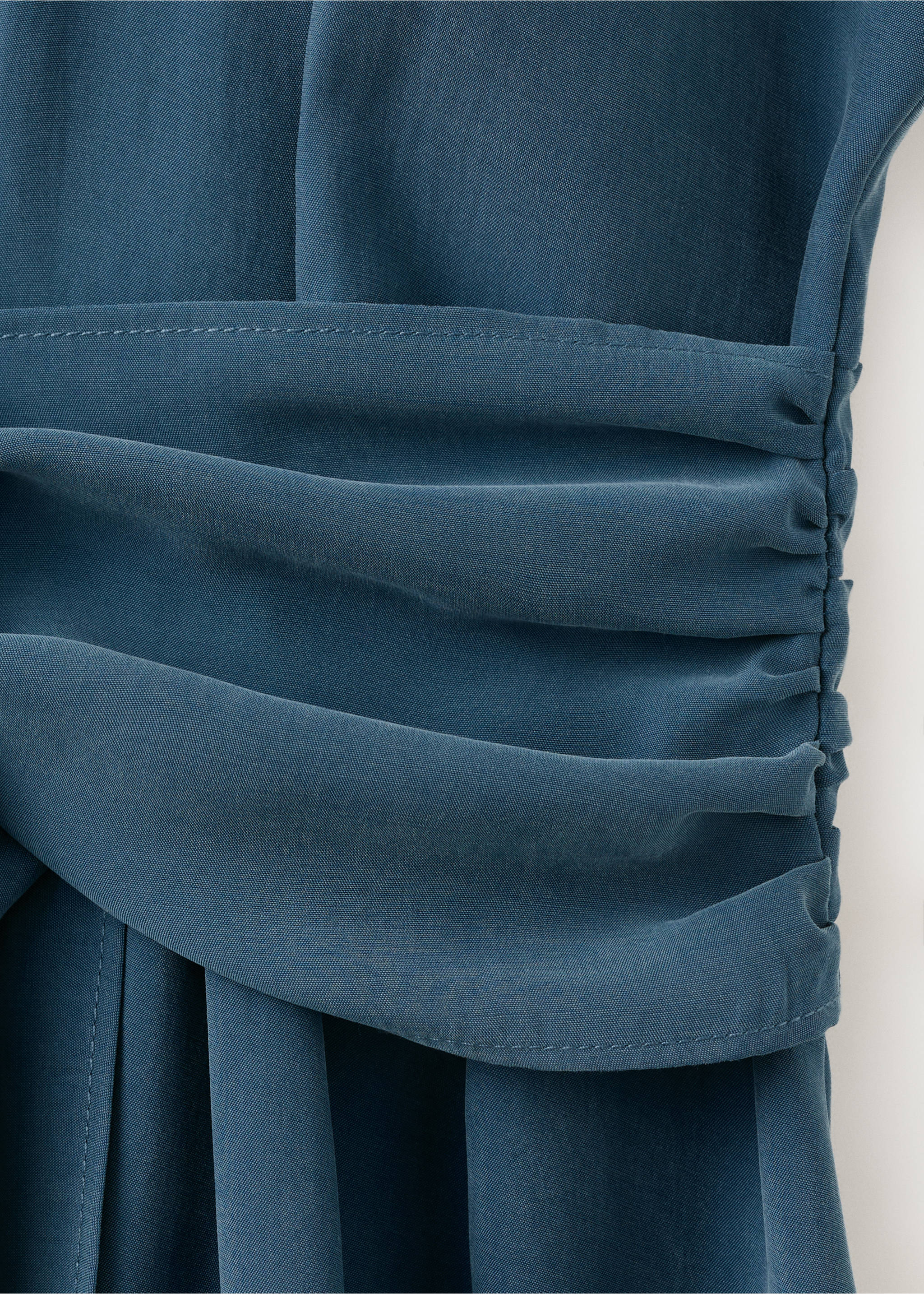 Vestit camiser cinturó - Detall de l'article 0, Blau. Ref: 27005833-00.