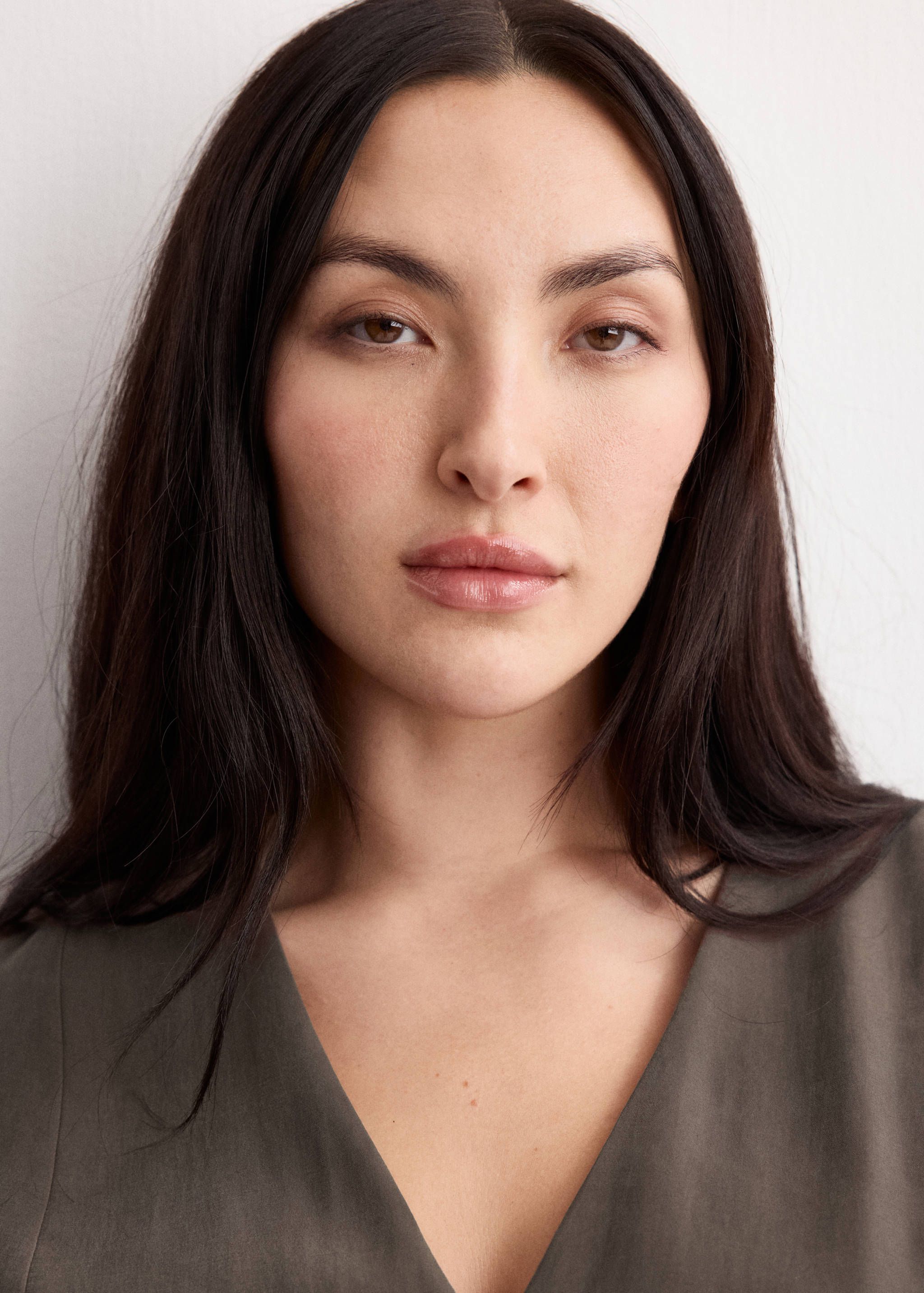 Double-belt A-line dress - Details of the article 4