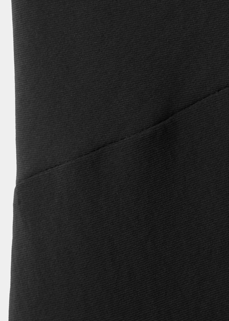 Midi-dress with open back — Black