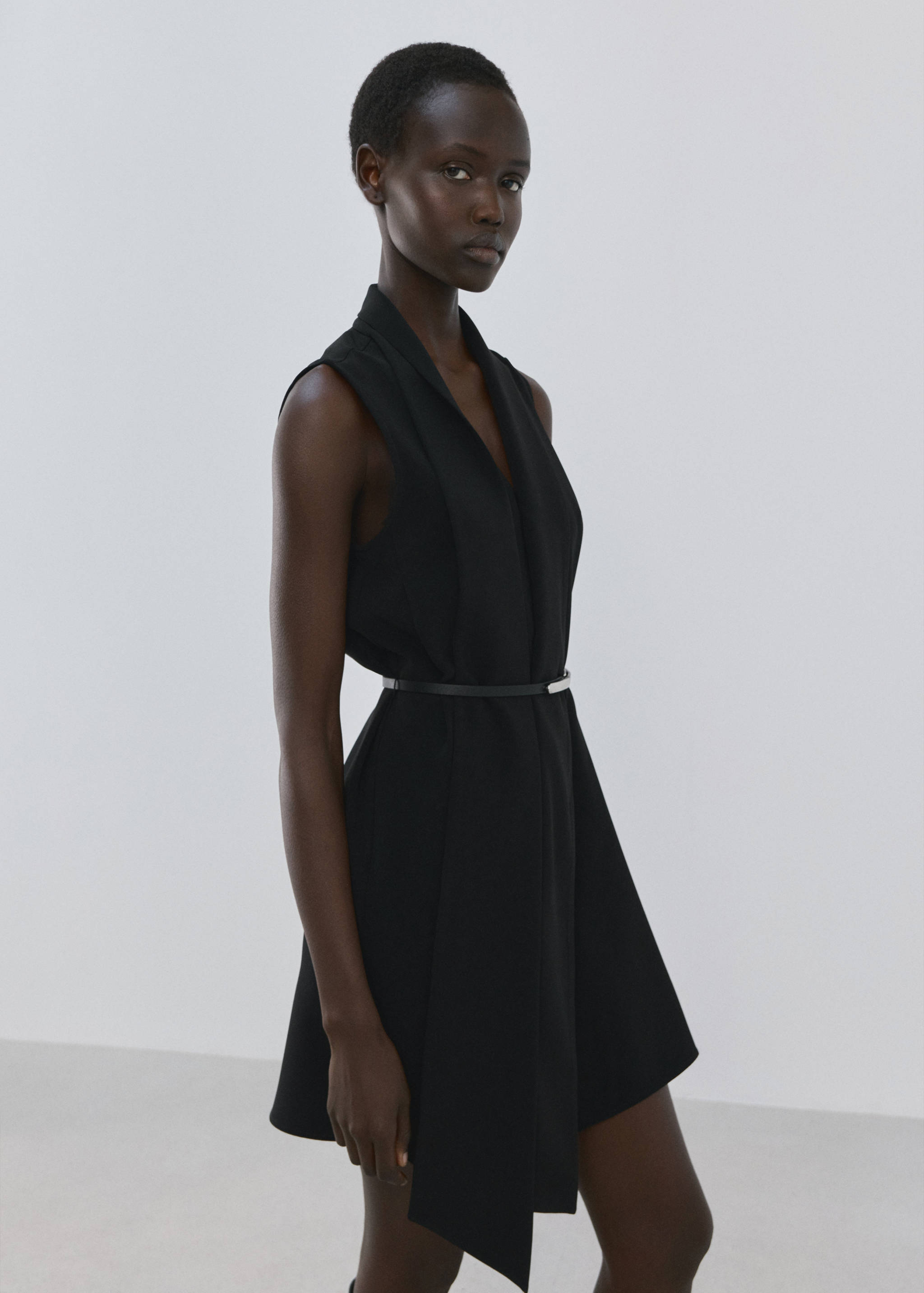 فستان فوال بحزام - تفاصيل المنتج 6