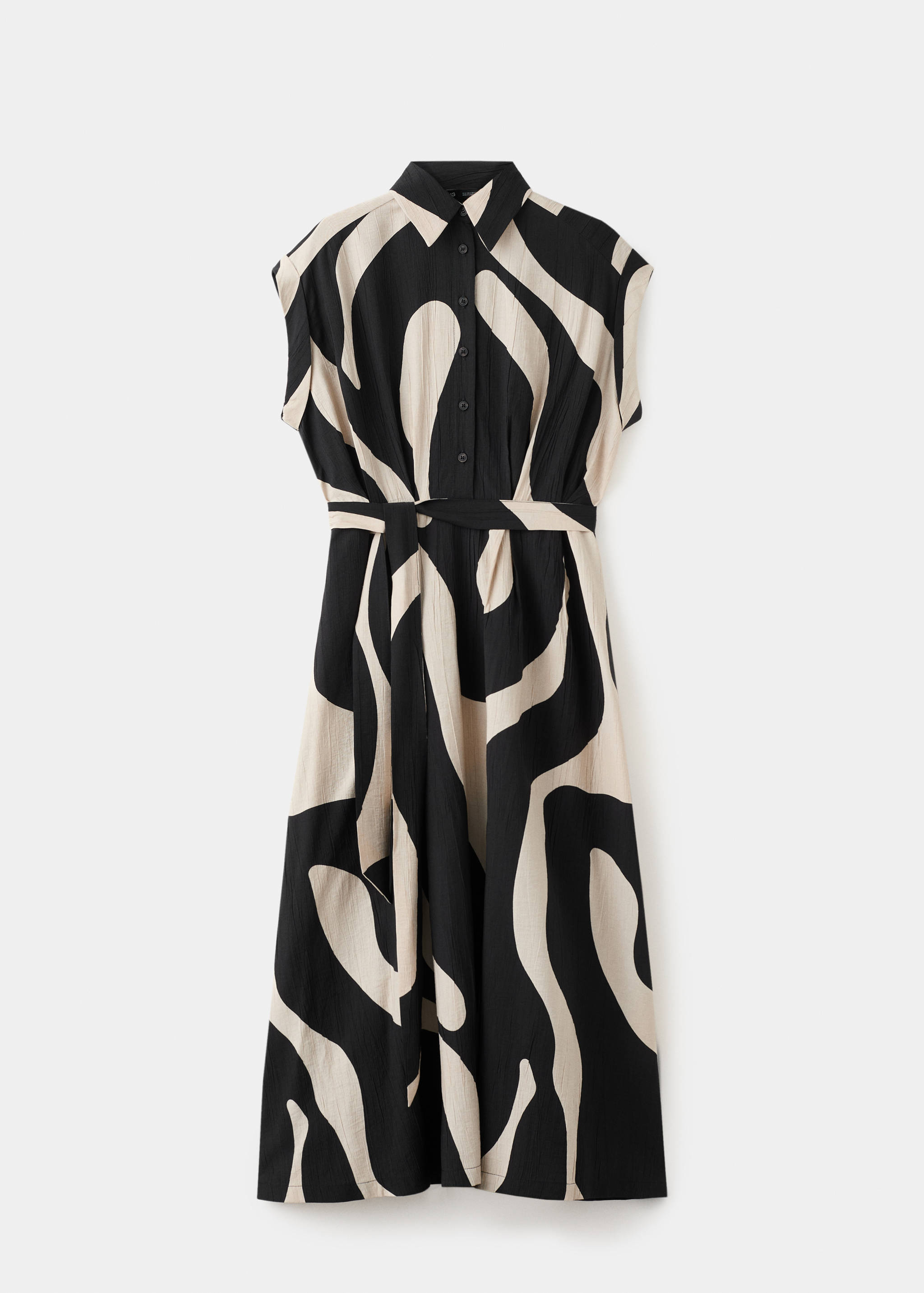 Long printed shirt dress - Article without model