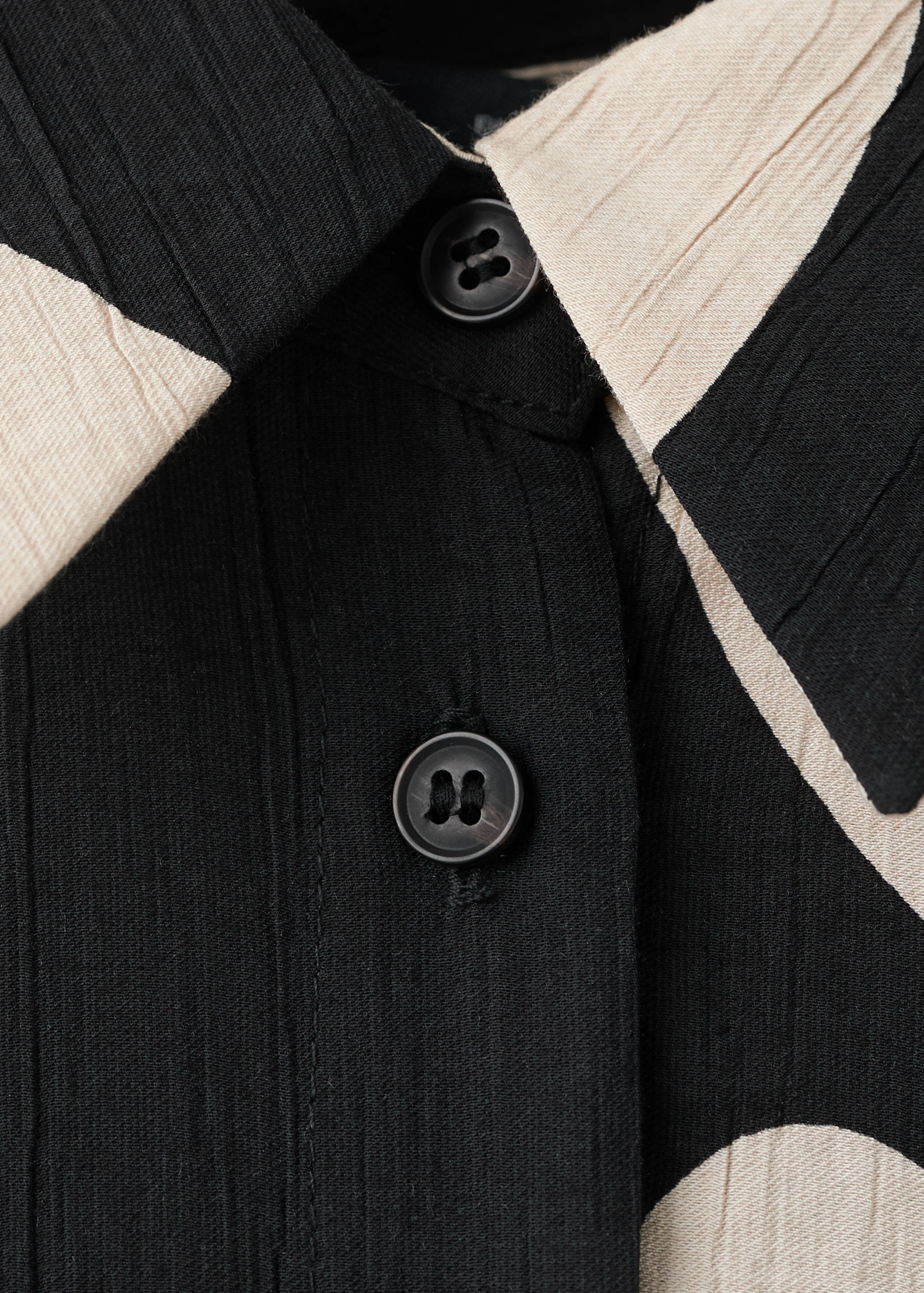 Vestido camisero largo estampado - Detalle del artículo 8