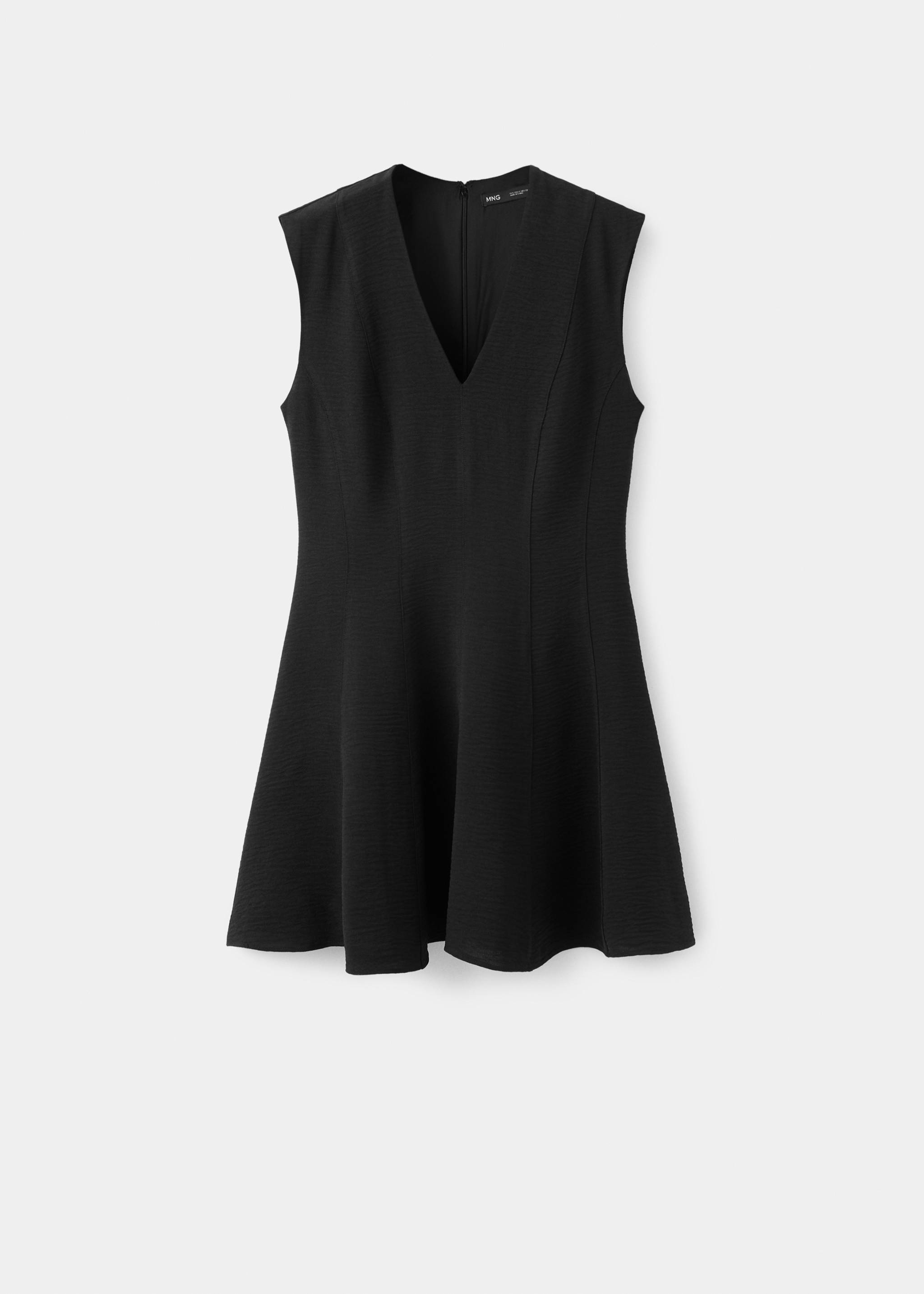 Flounce dress with V-neck - Article without model