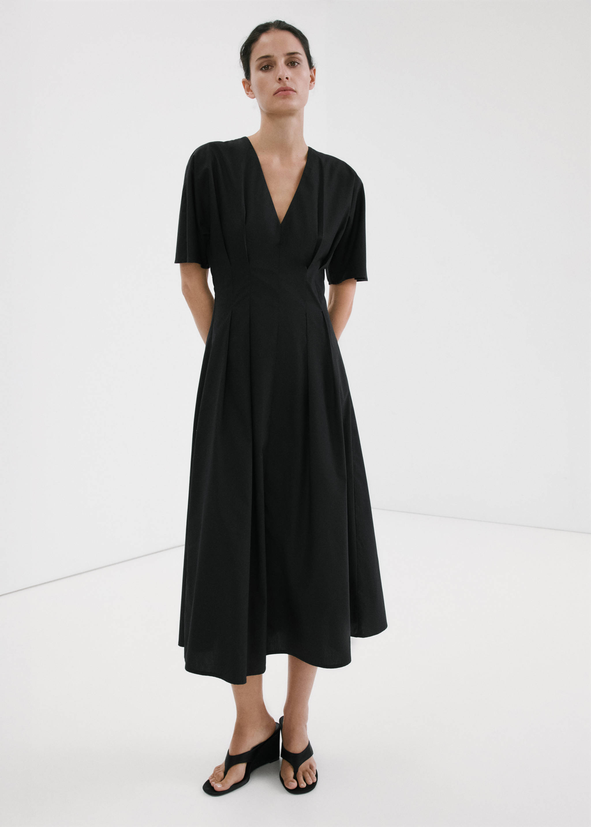 A-line lyocell dress - General plane
