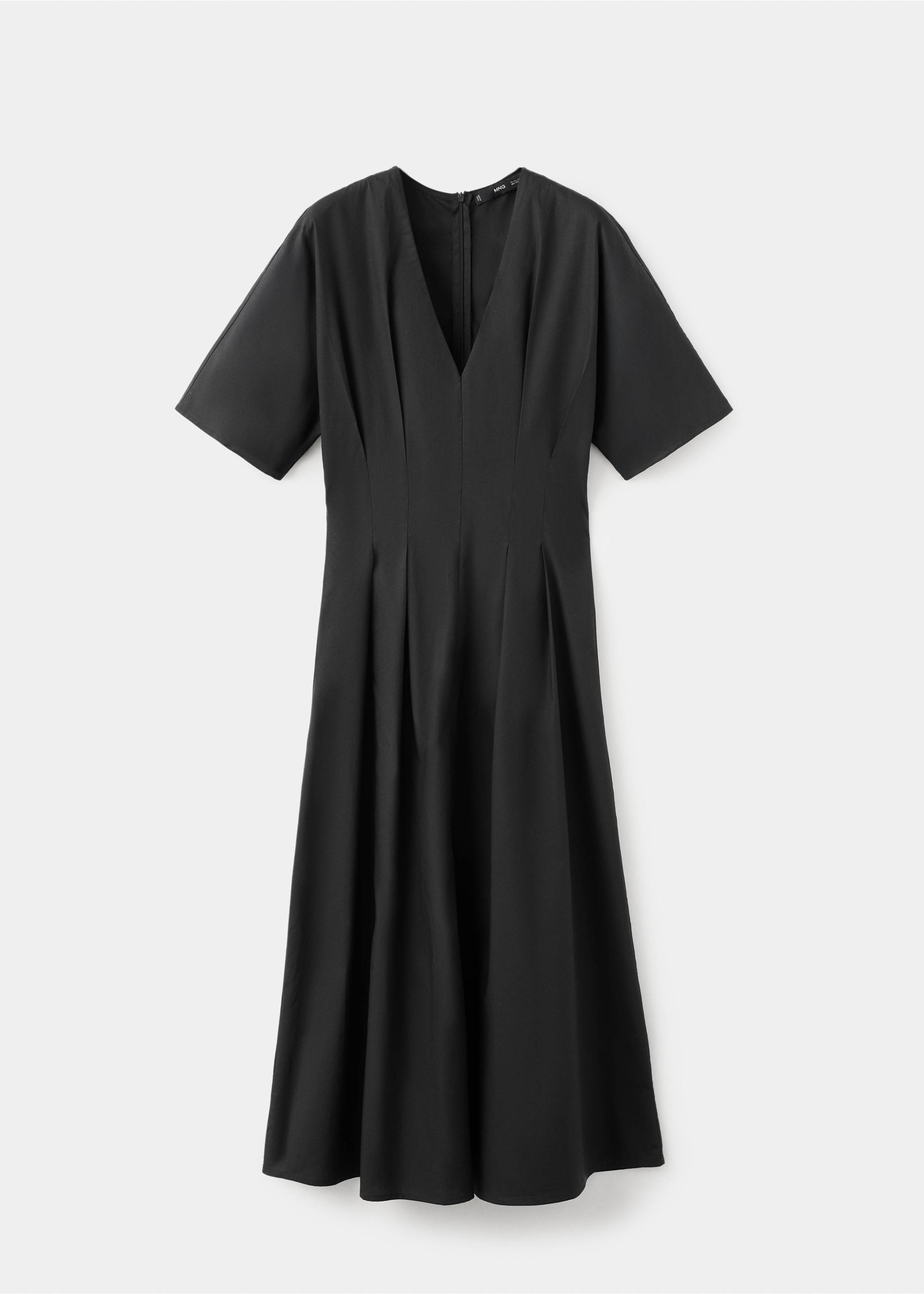 A-line lyocell dress - Article without model, Black. Ref: 27005844-00.