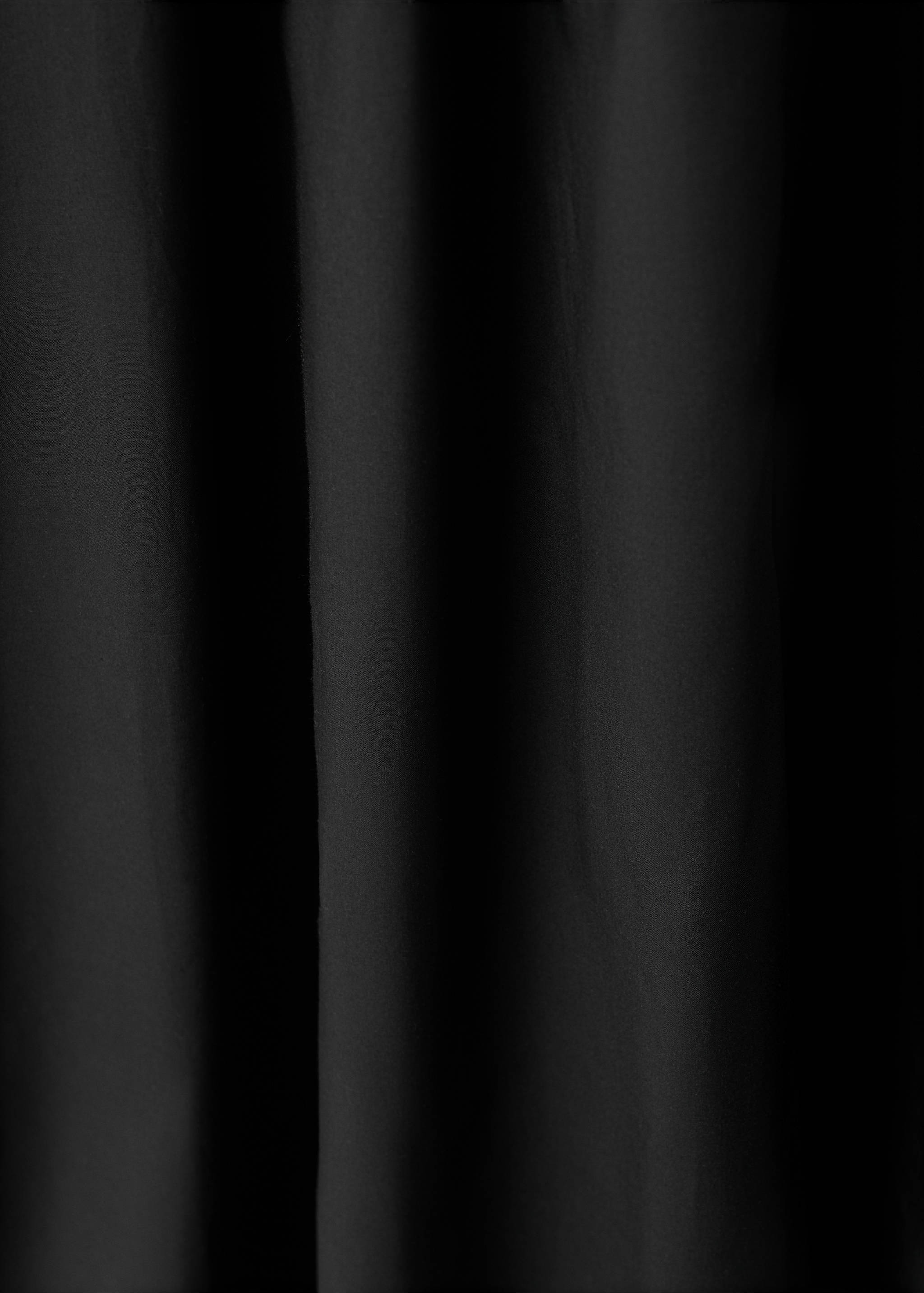 A-line lyocell dress - Details of the article 0, Black. Ref: 27005844-00.