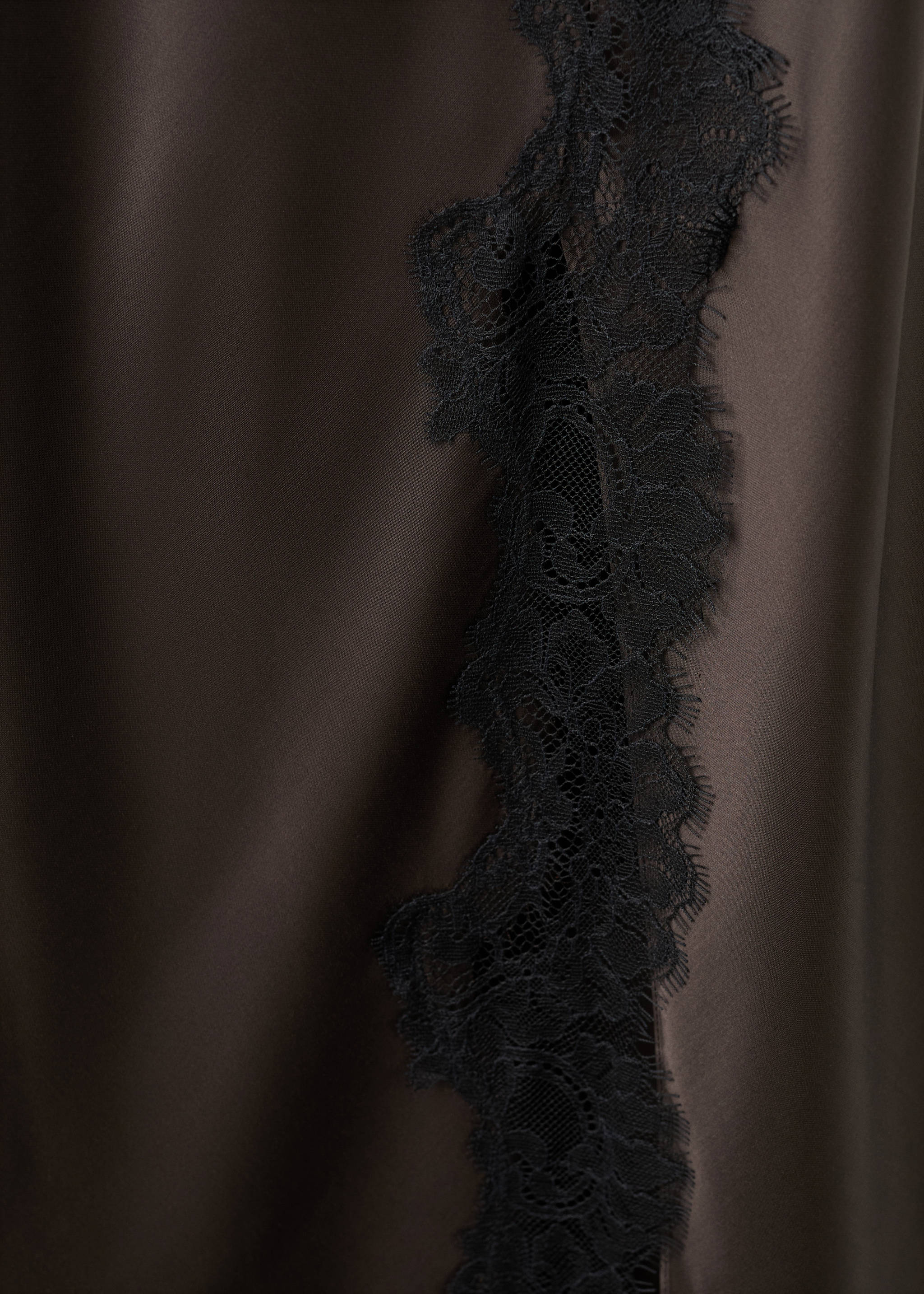 Satin lace dress - Details of the article 0