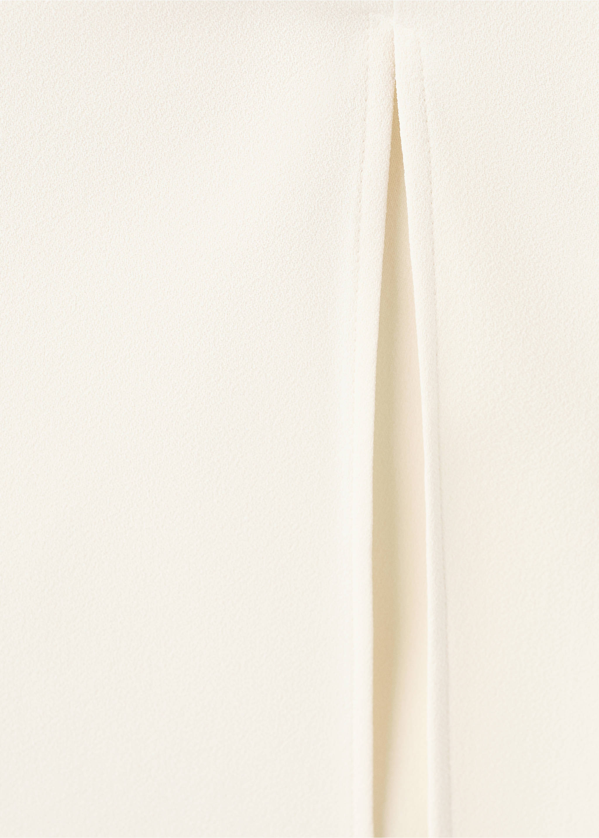 Long dress with asymmetrical sleeve - Details of the article 0, Ecru. Ref: 27005847-00.