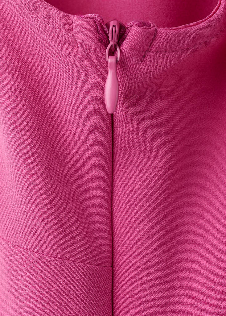 Long dress with open back — Fuchsia