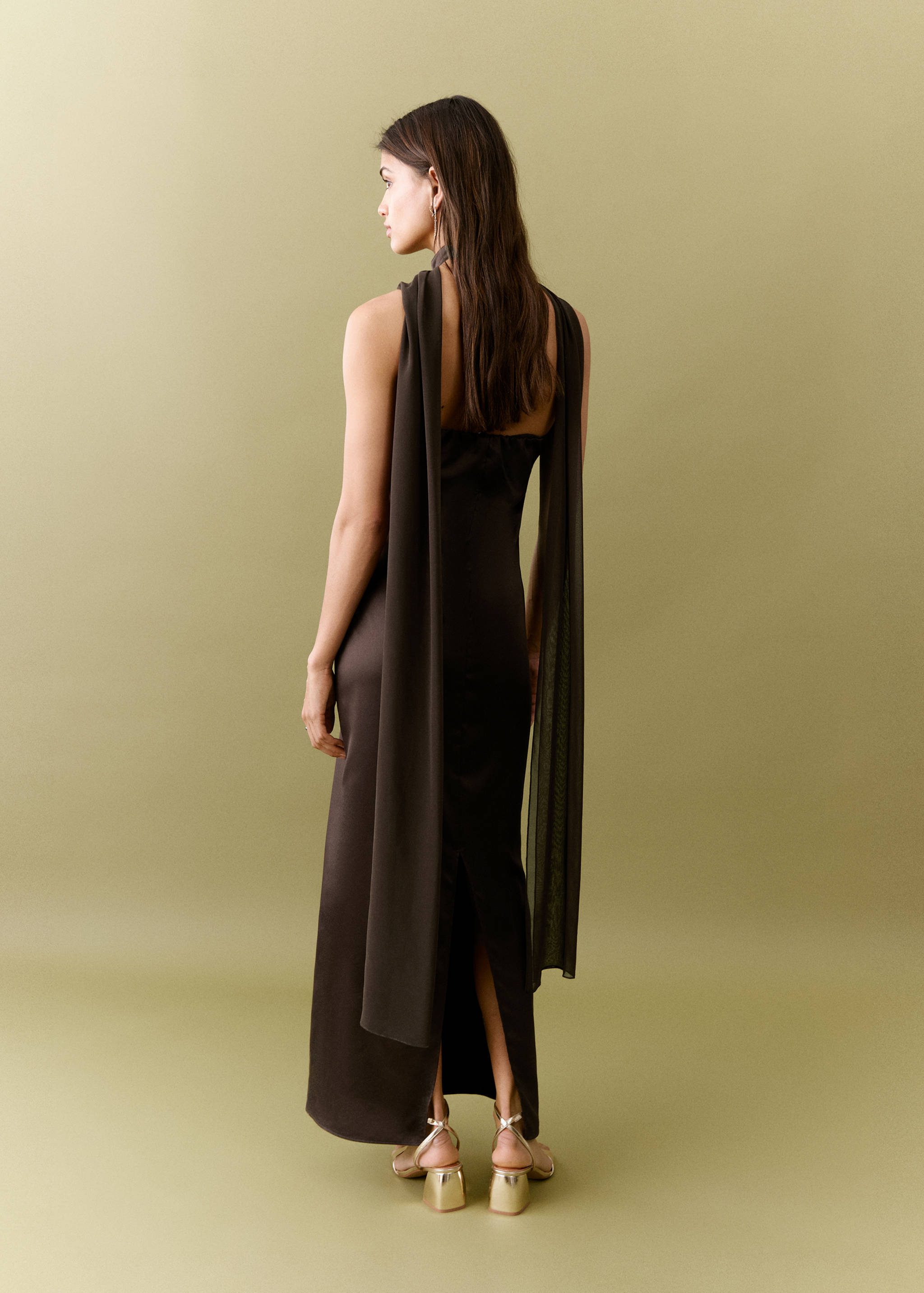 Halter neck foulard dress - Reverse of the article