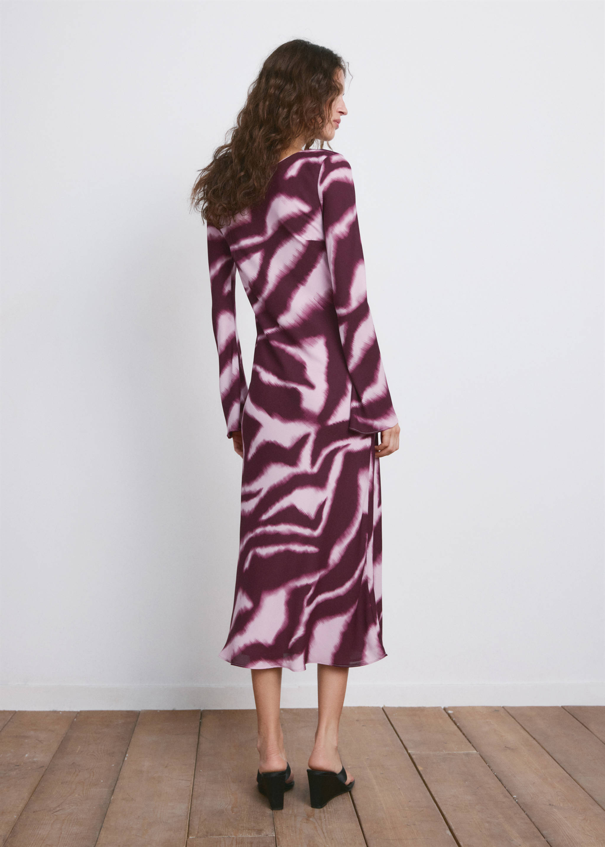 A-line animal-print dress - Reverse of the article