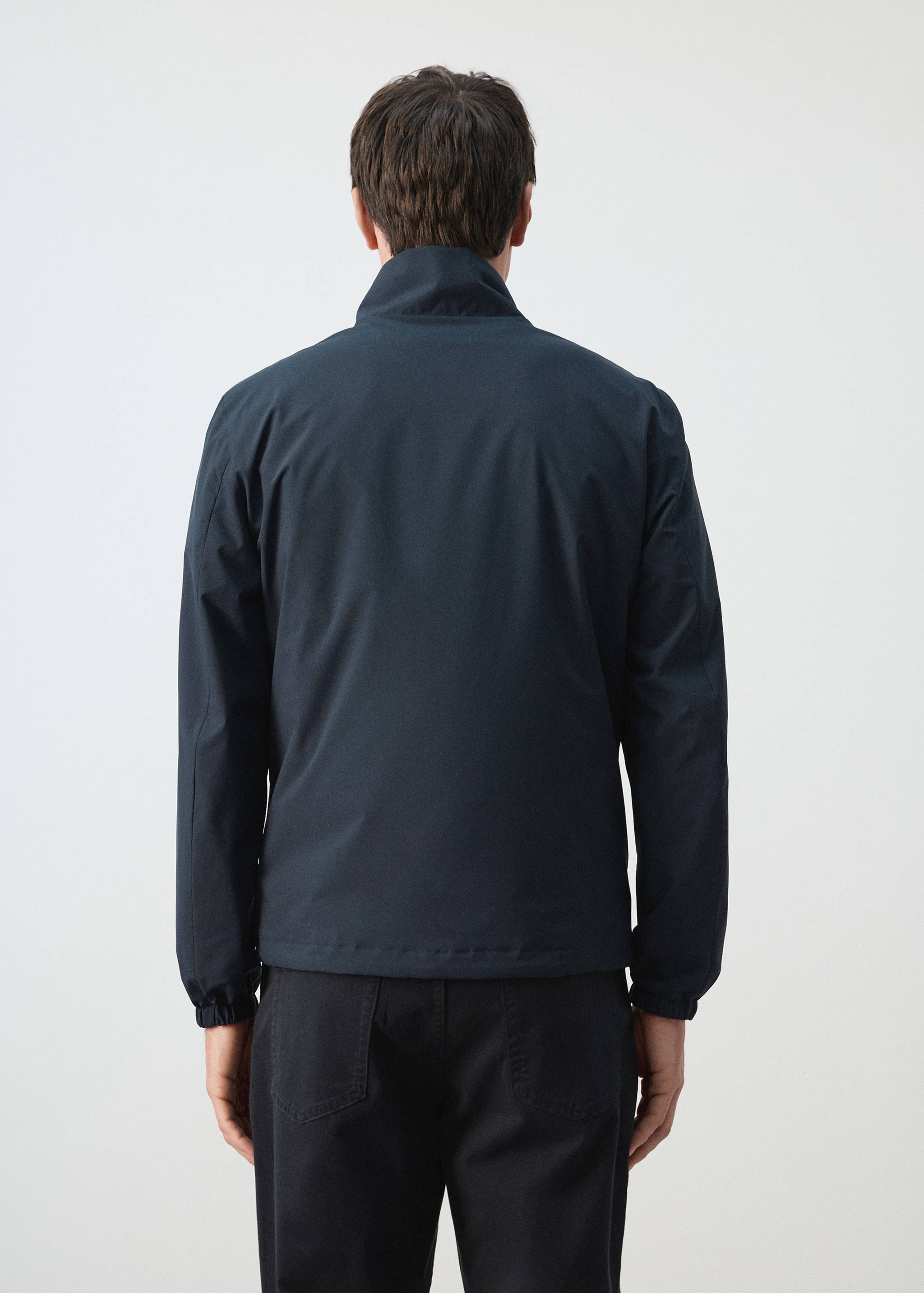 Reversible quilted water-repellent reversible jacket - Reverse of the article