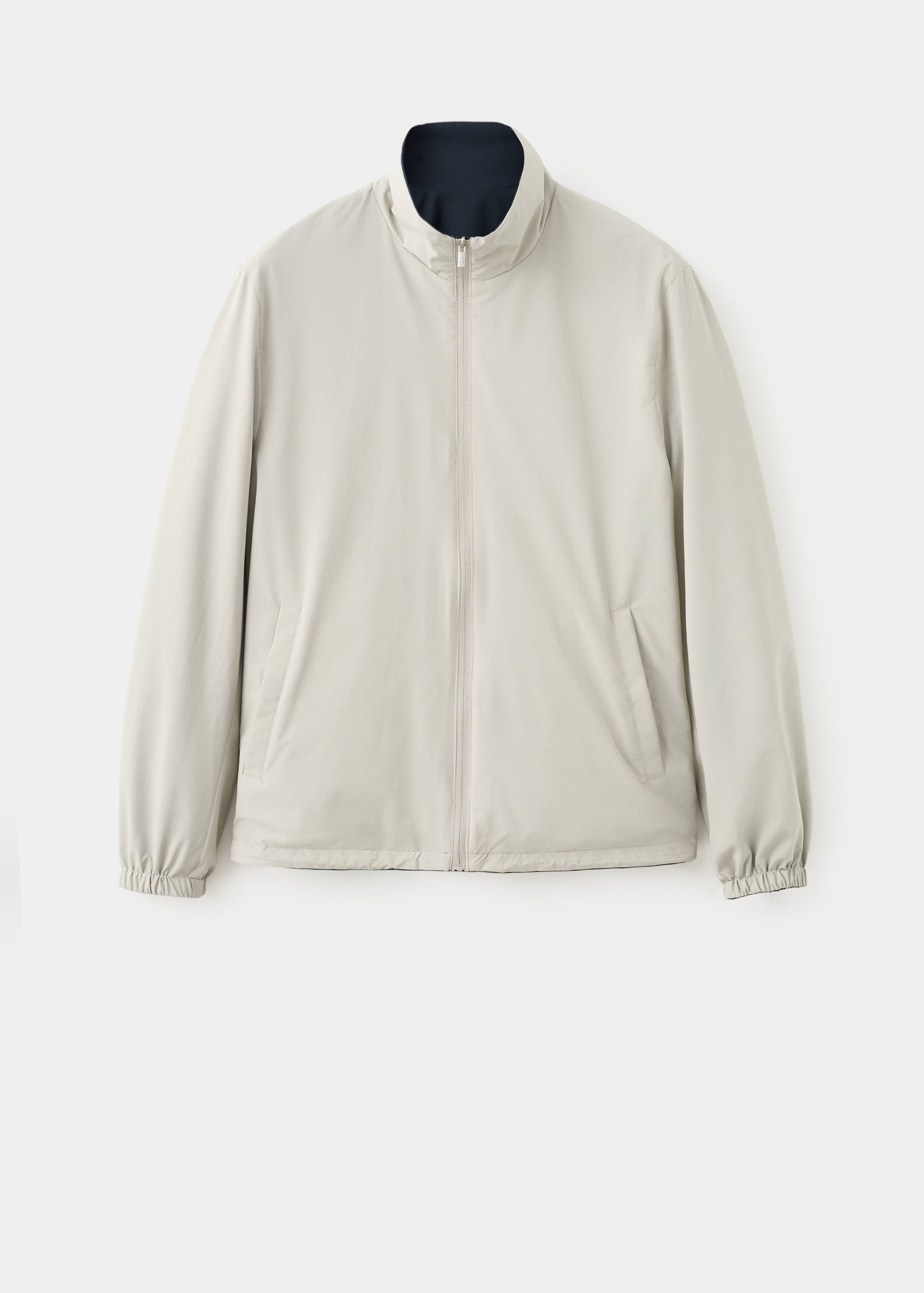 Reversible quilted water-repellent reversible jacket - Details of the article 8