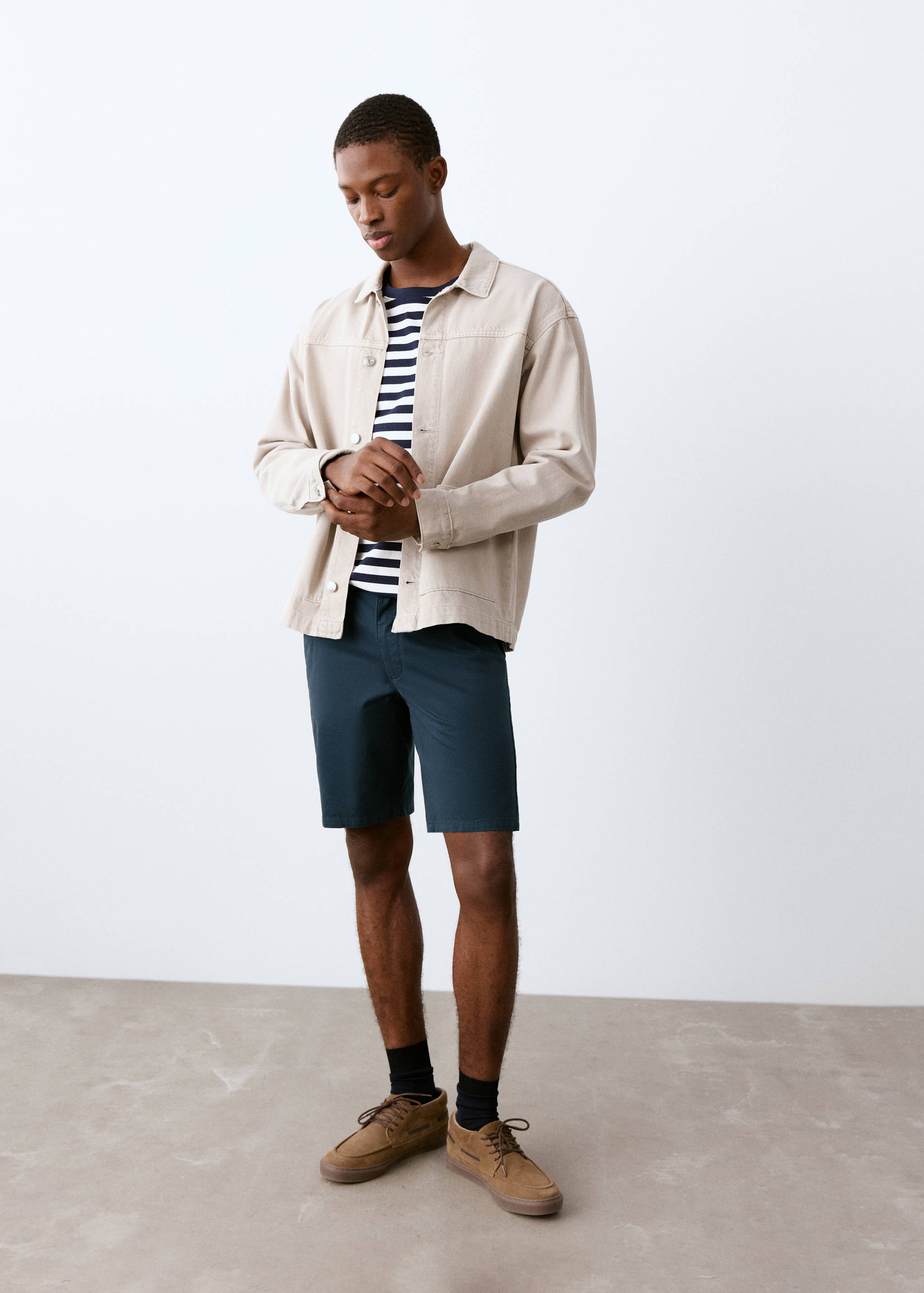 شورت برمودا قطن - رؤية وسط