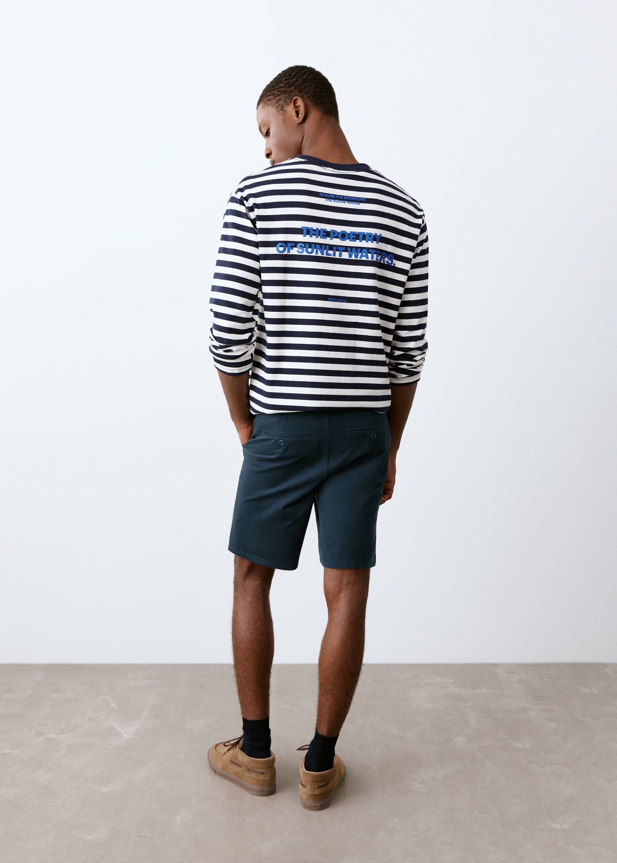 شورت برمودا قطن - الجهة الخلفية للمنتج