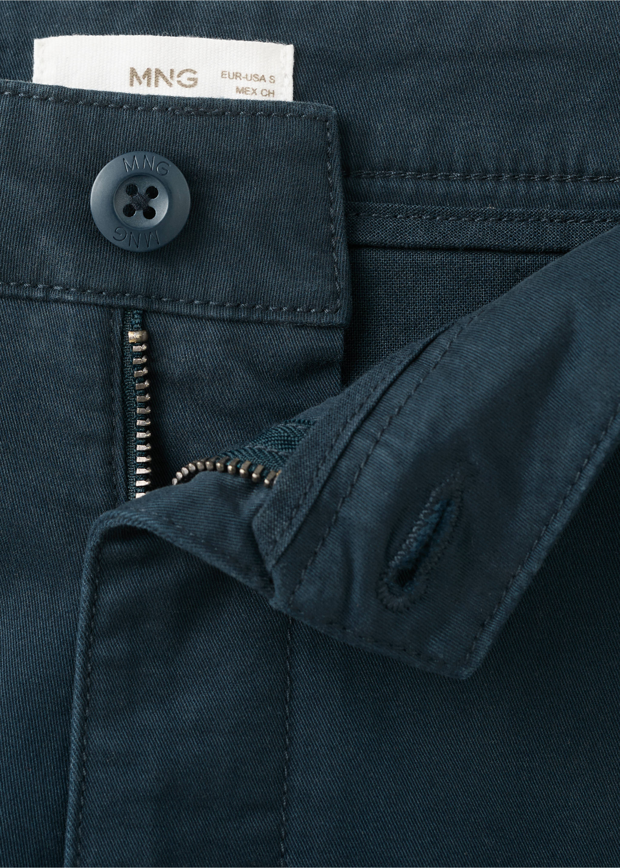 Bermudas algodón - Detalle del artículo 8, Azul marino. Ref: 27005939-00.