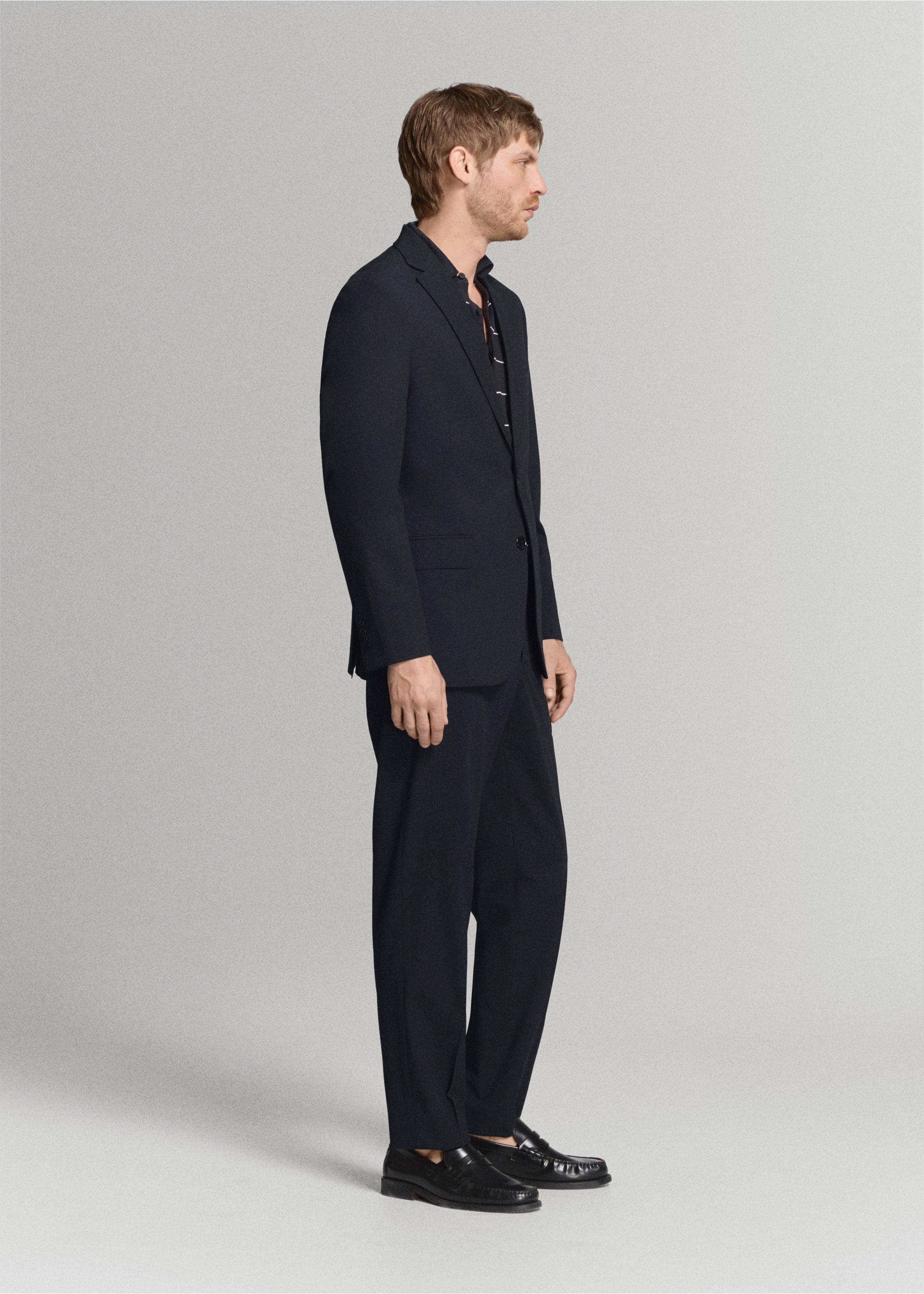 Pantalón traje London regular fit - Detalle del artículo 2, Azul marino. Ref: 27005941-01.