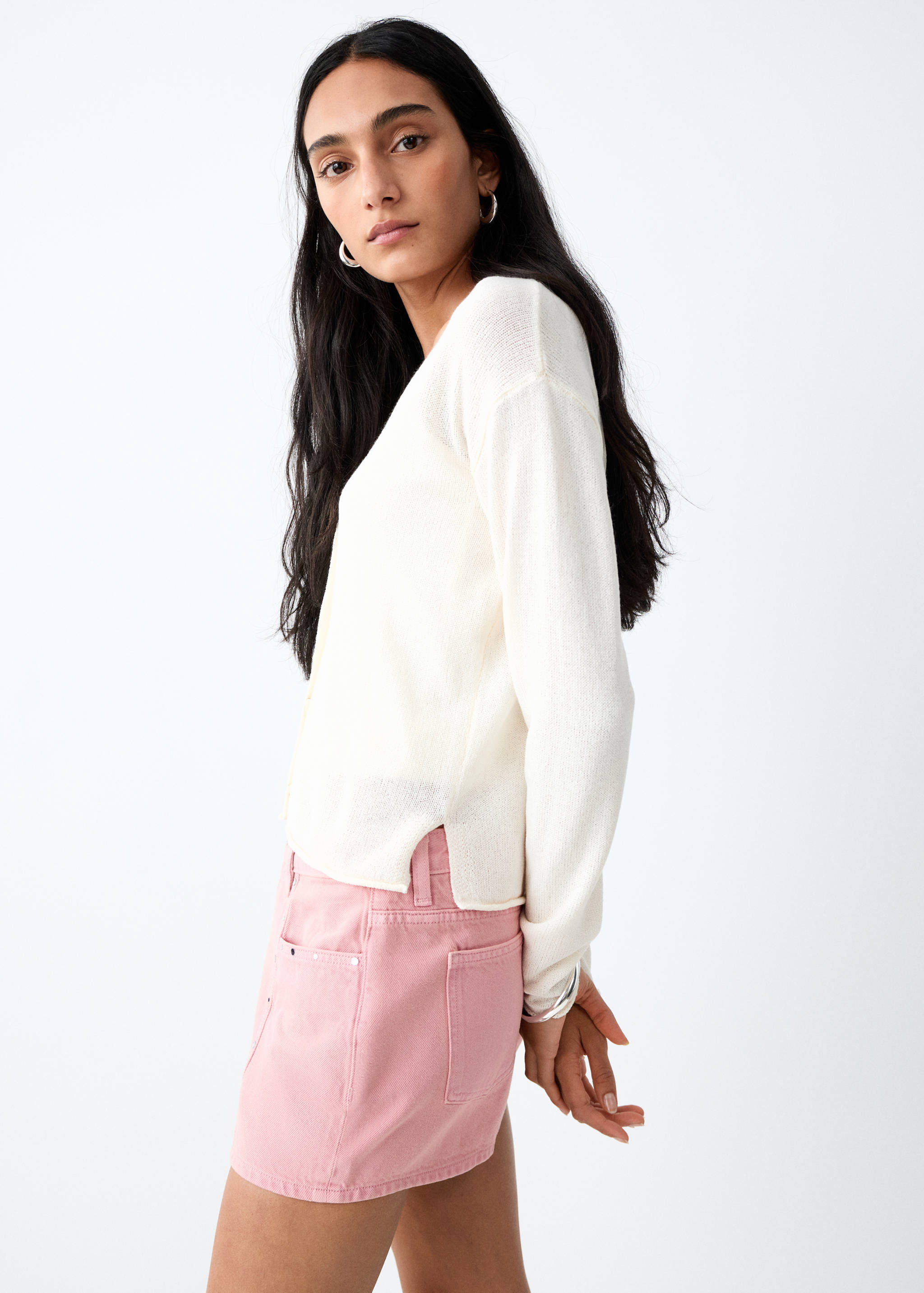 Studded denim shorts - Details of the article 6