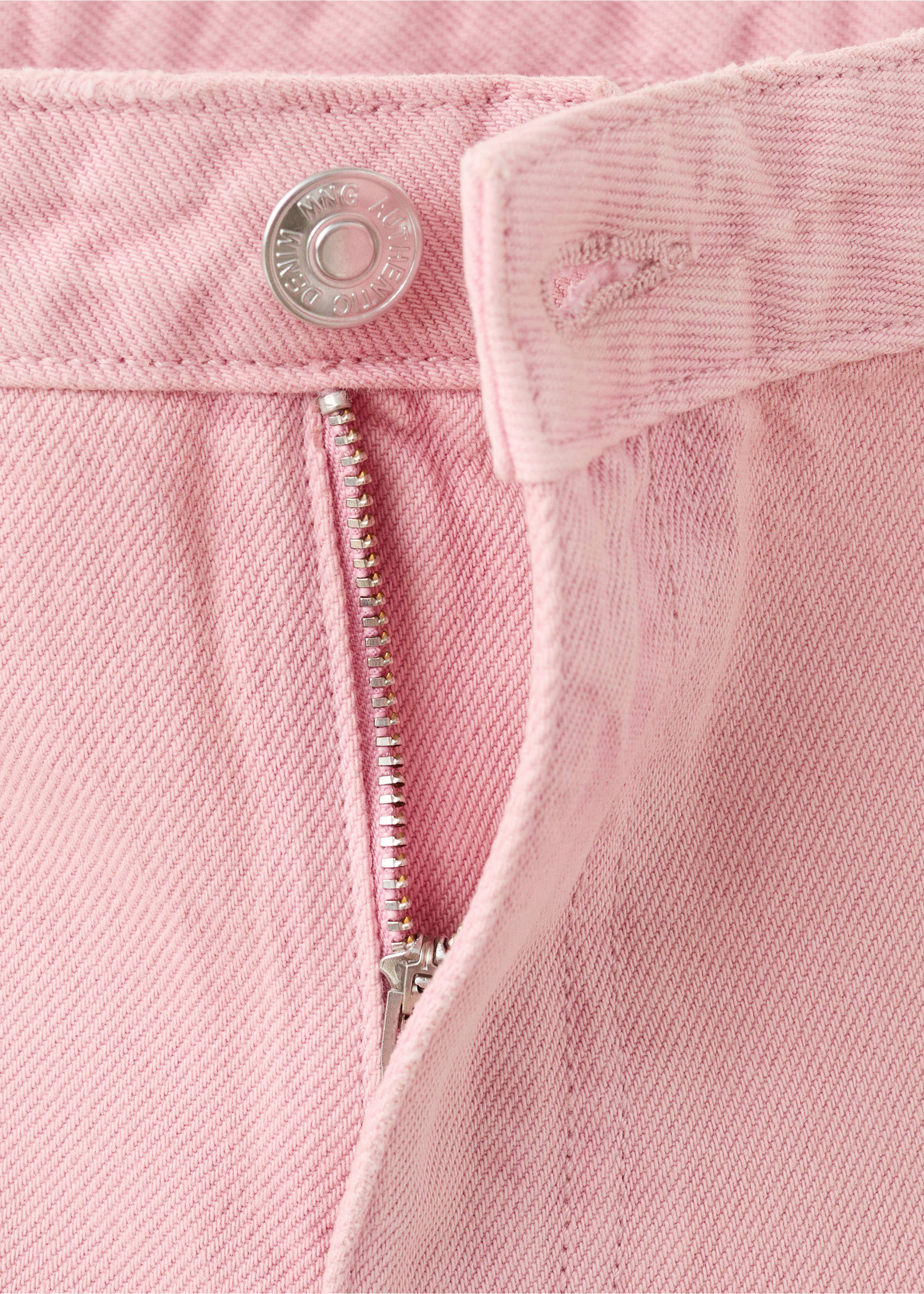 Джинсовые шорты с декоративными заклепками - Деталь изделия 8, Розовый. Ref: 27005945-00.