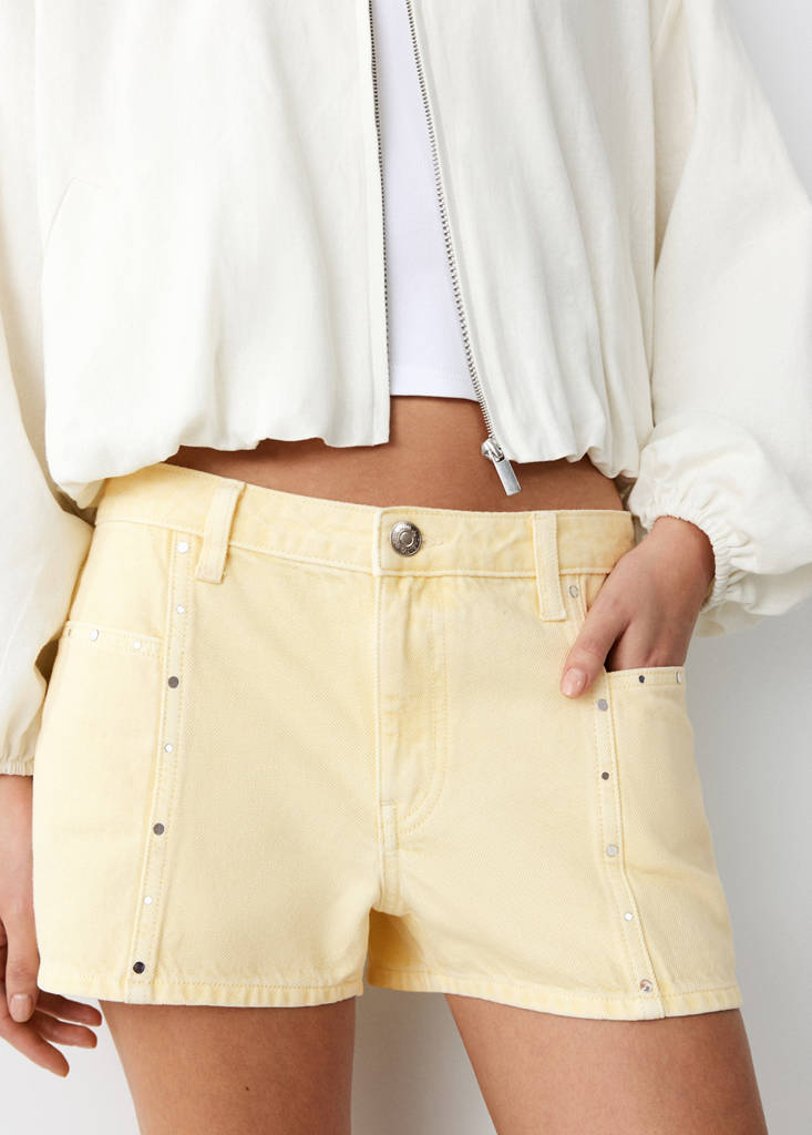 Shorts vaqueros tachas