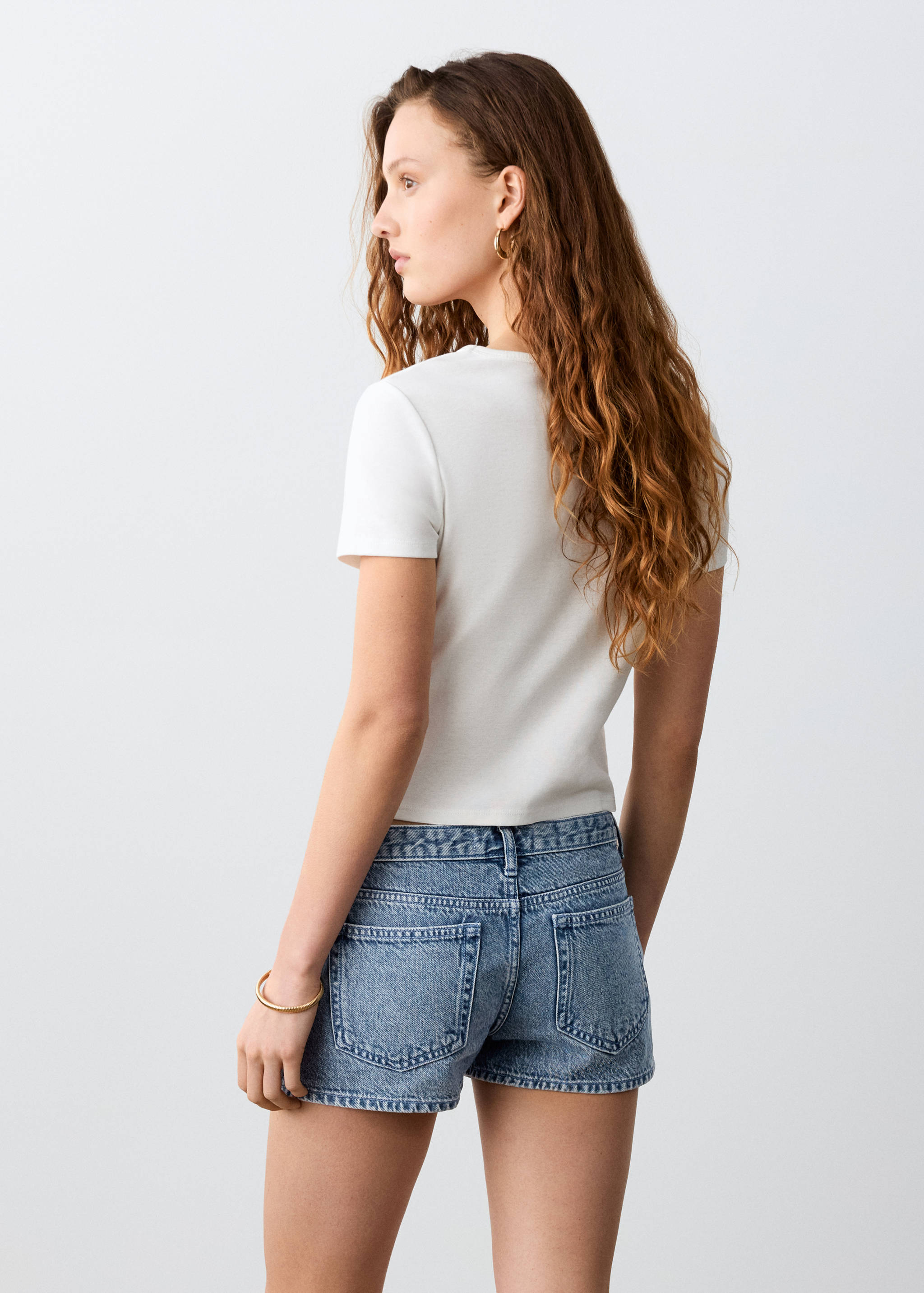 Shorts relaxats tir baix - Revers de l'article