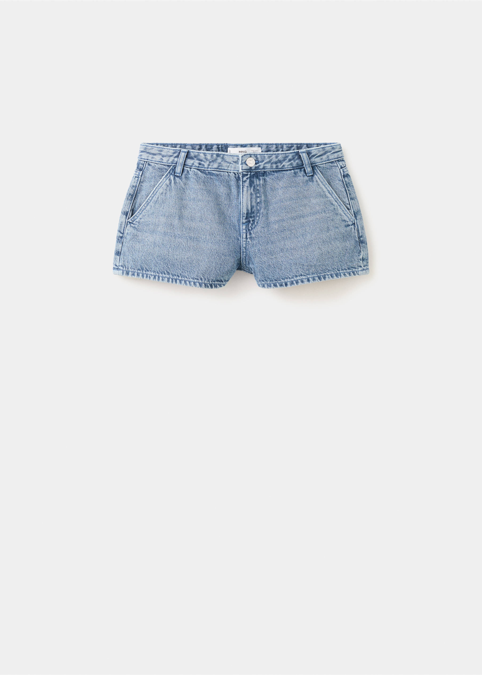 Relaxed low waist shorts - Article without model, Medium Vintage Blue. Ref: 27005947-00.